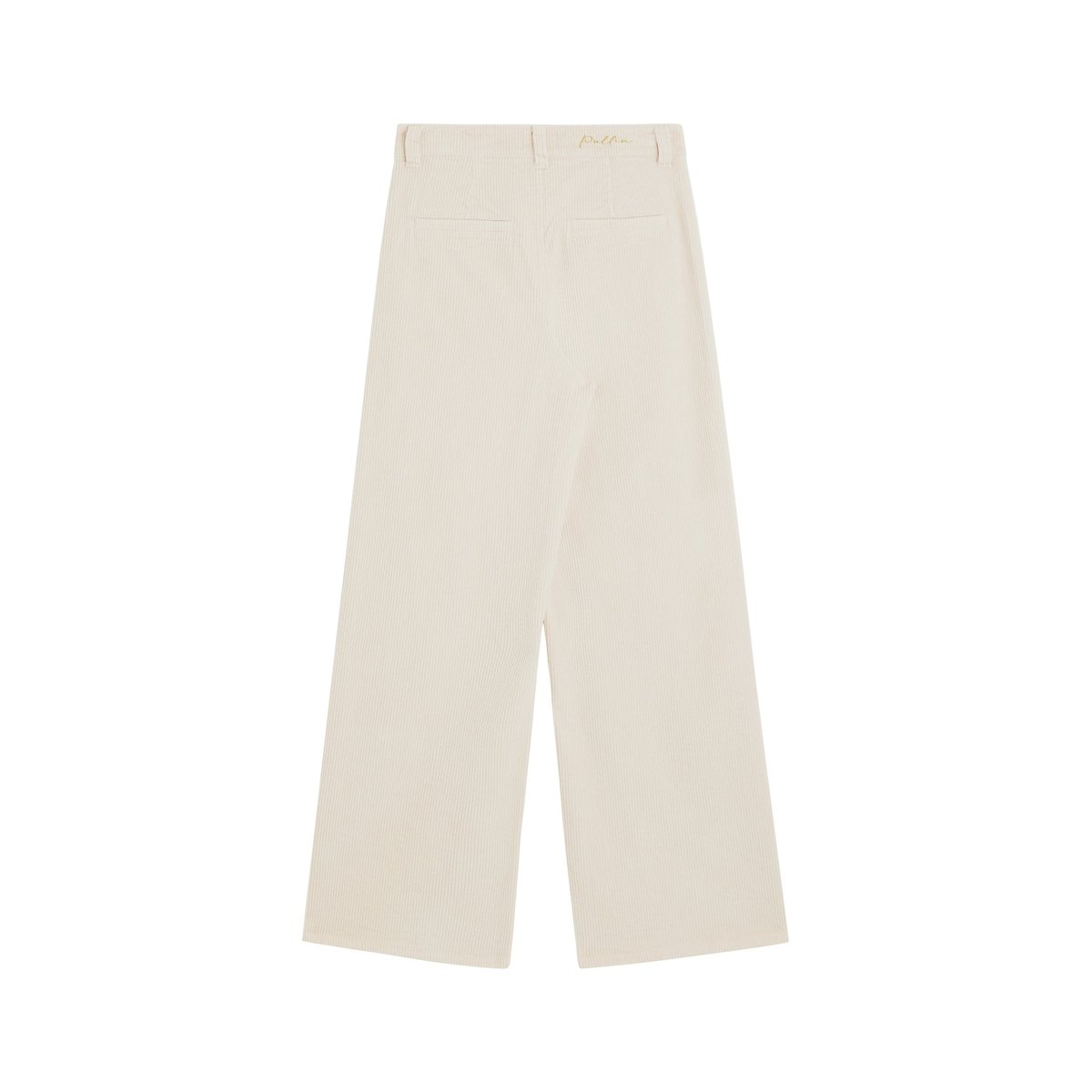 PANTALON JANE VELOURS CORDSOFT blanc casse, PULLIN