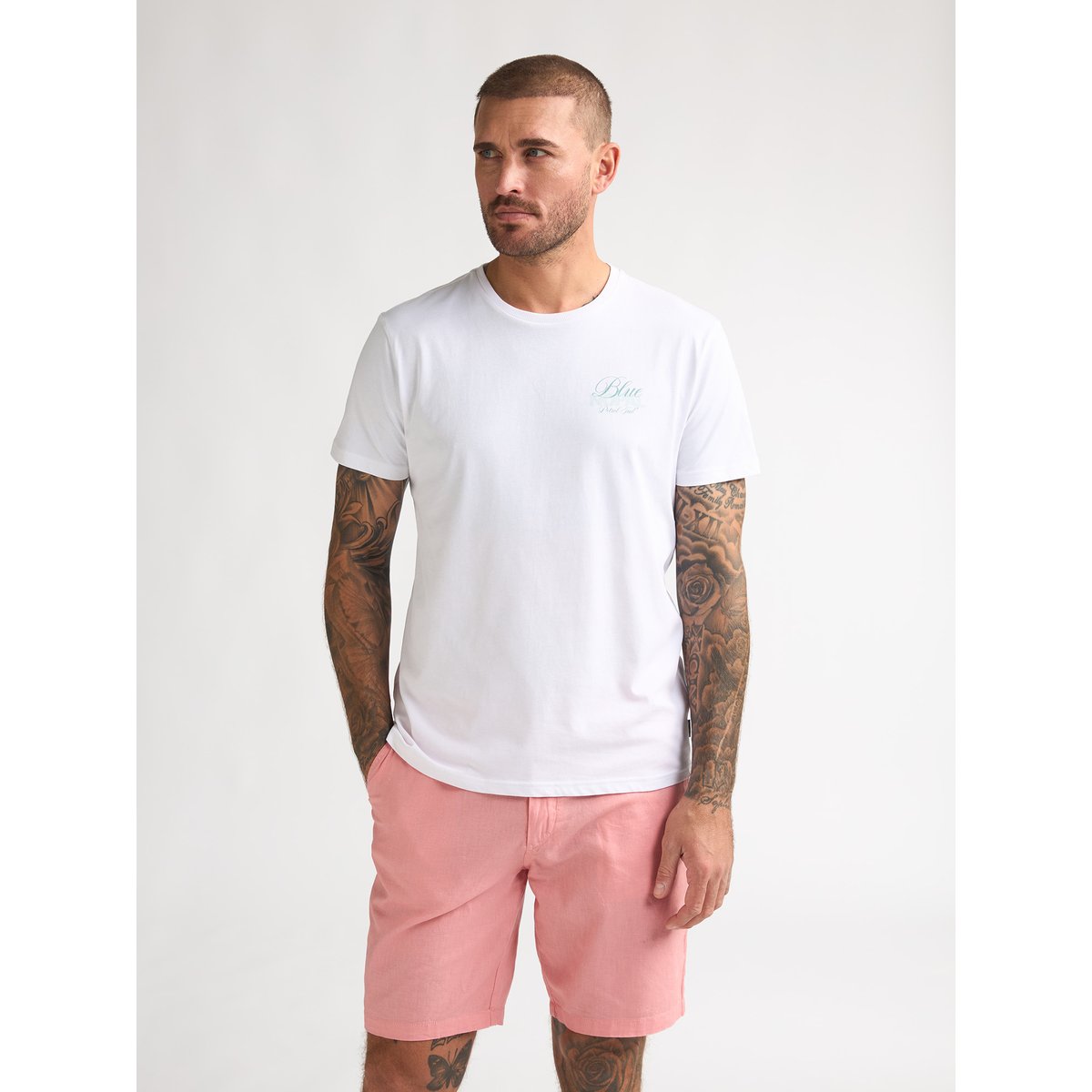 T-shirt imprimé dos volcán blanc bright white, PETROL INDUSTRIES