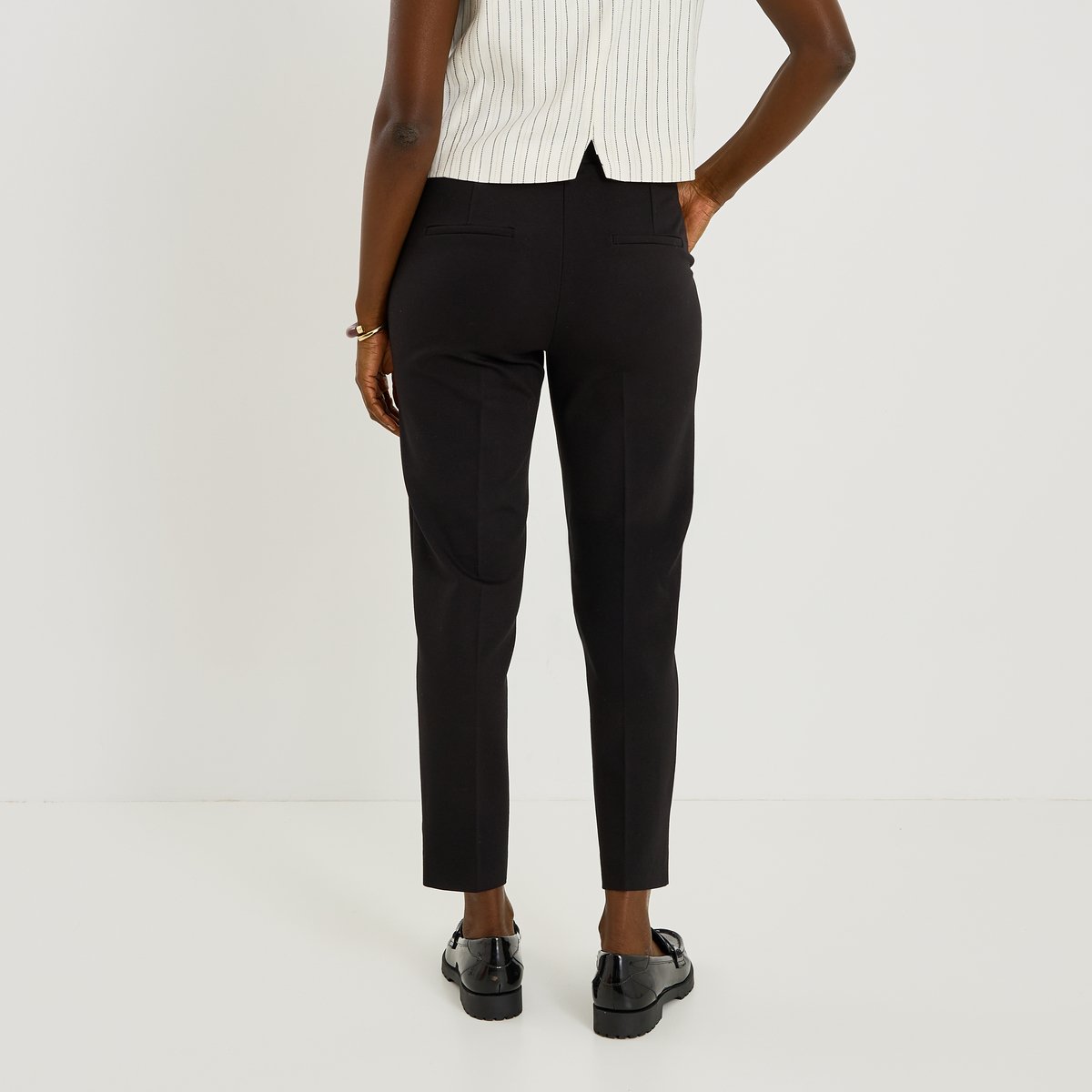 Pantalon fuselé en maille noir, GRAIN DE MALICE