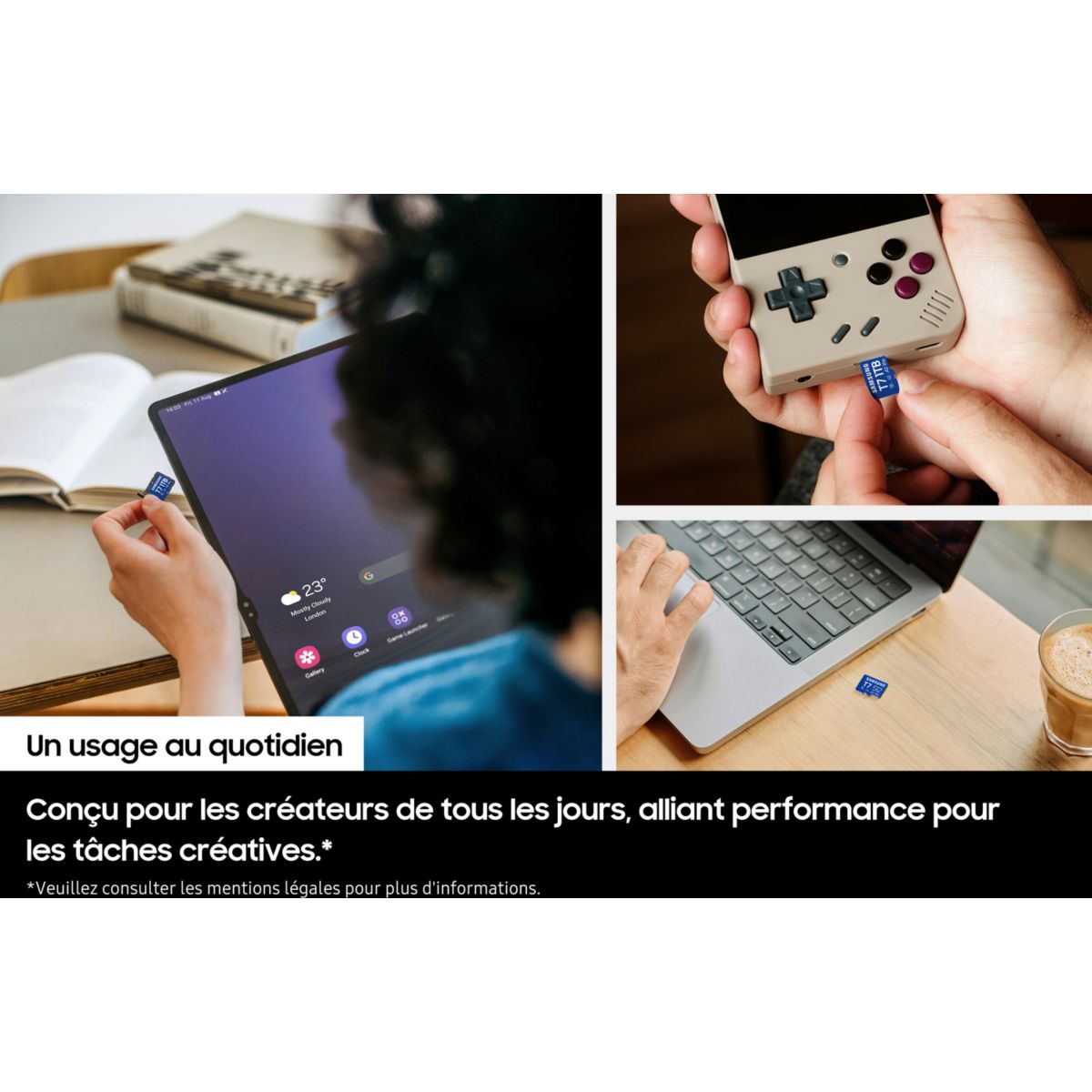 Carte Micro SD T7 256G U3 V30 A2 Classe 10 couleur unique, SAMSUNG