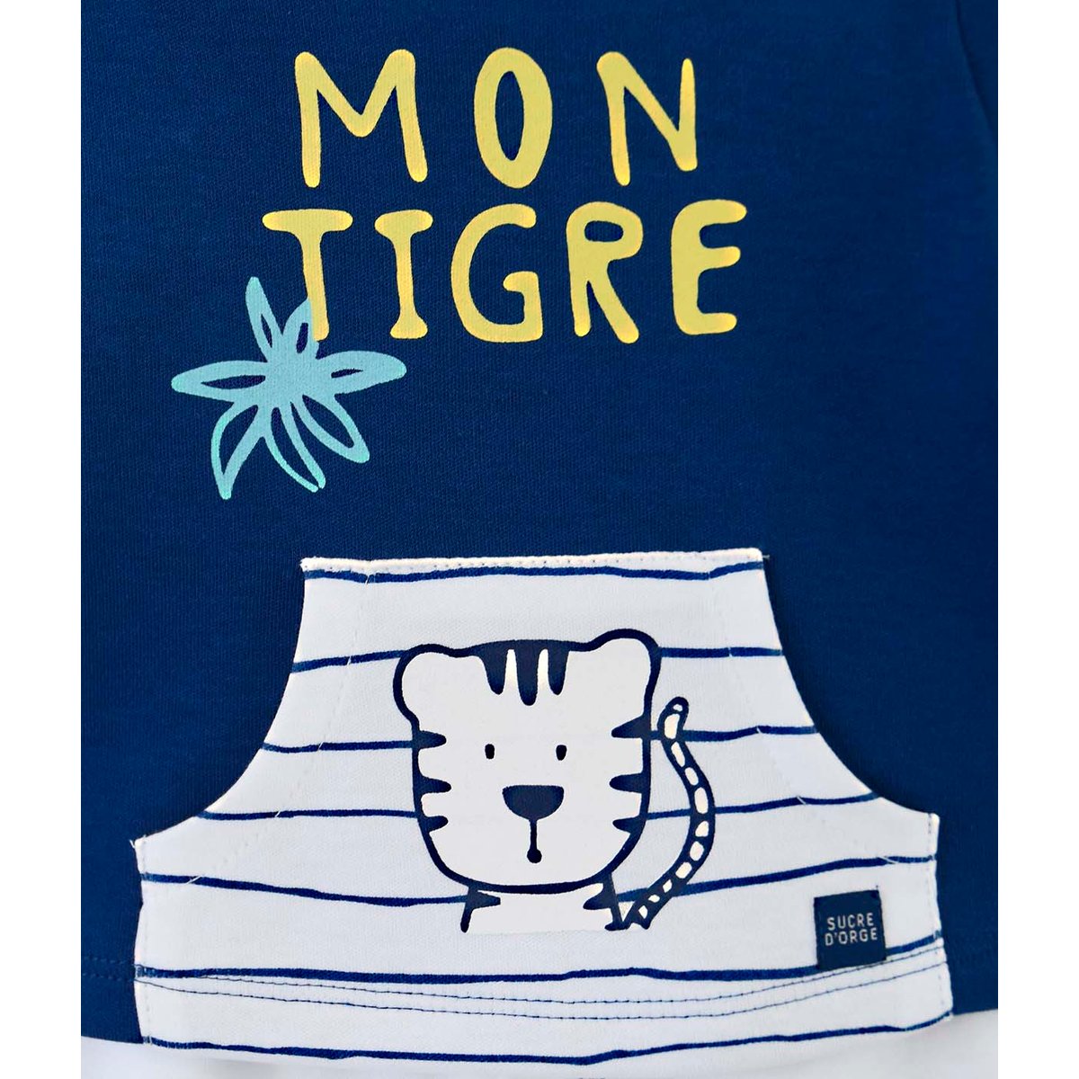 T-shirt et pantalon garcon cais bleu, SUCRE D'ORGE