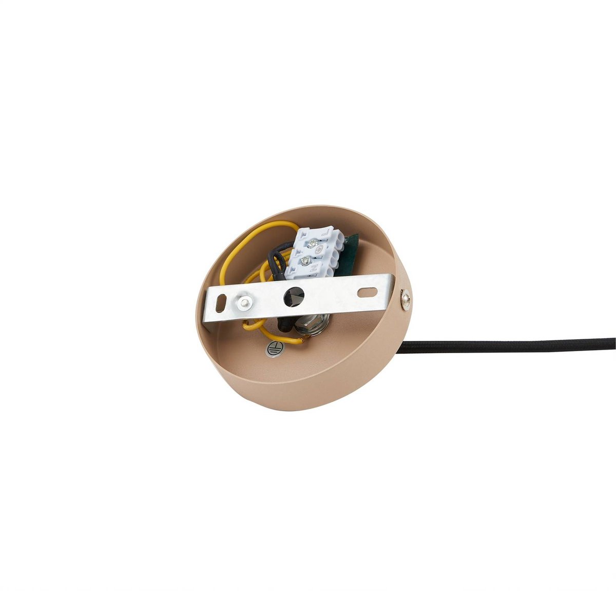 Suspension en métal moderne, Clarine beige, LINDBY