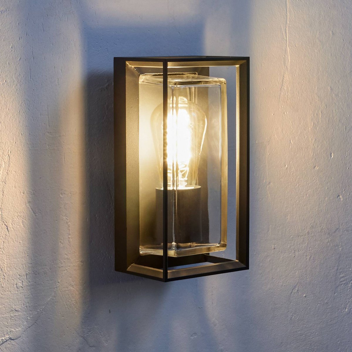 Applique extérieure en aluminium moderne anthracite, ARCCHIO