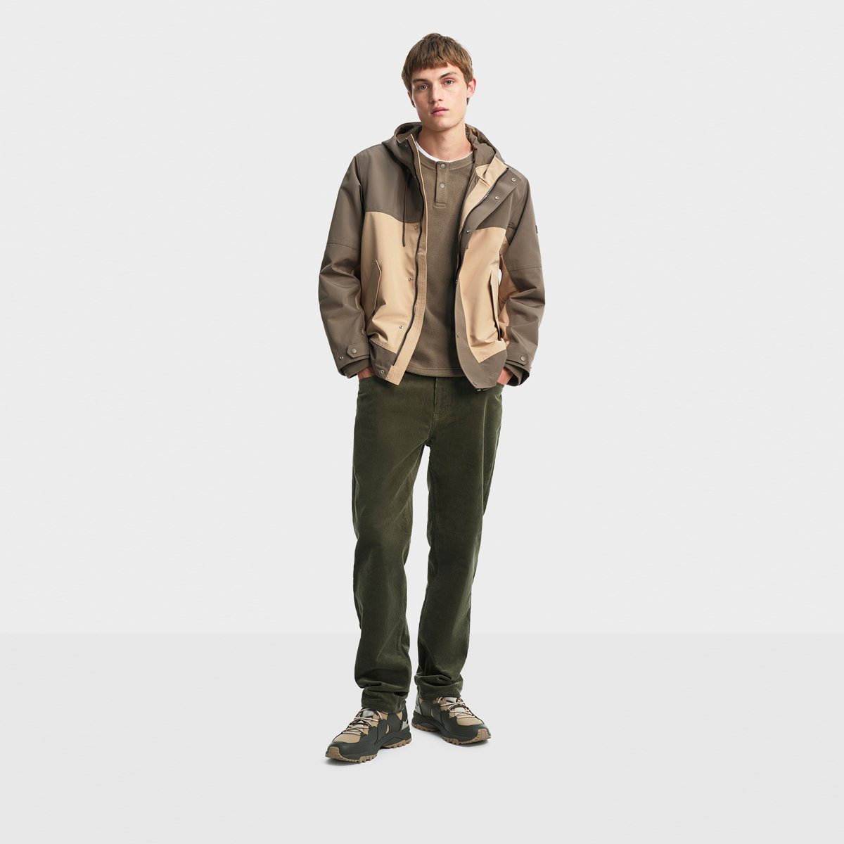 Veste courte à capuche MTD sable, AIGLE