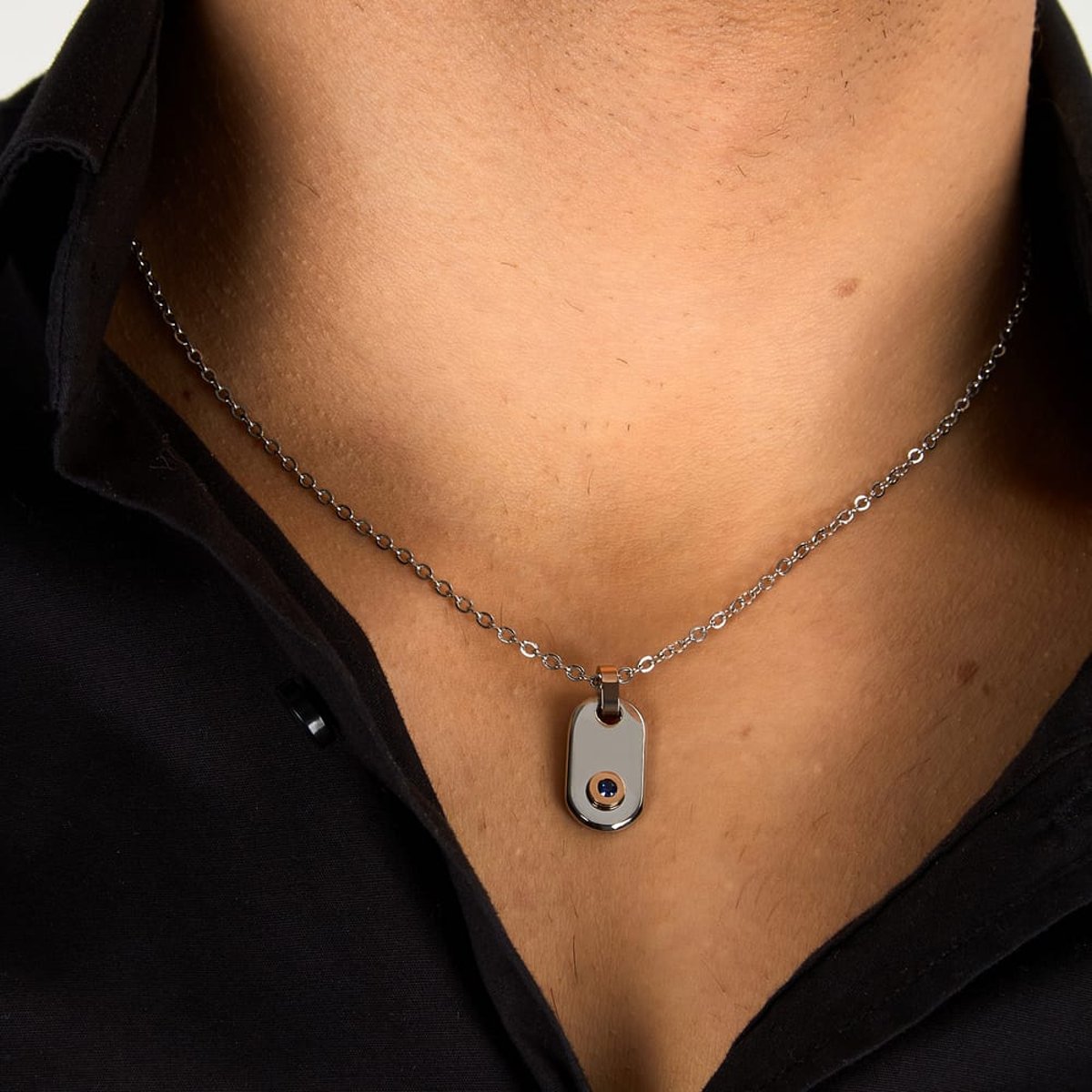 Colliers en Zircon/cubic Zirconia/steel et Zircon rose gold,stainless steel, MORELLATO