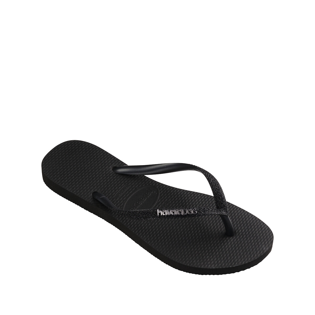 Teenslippers Slim Glitter II zwart, HAVAIANAS