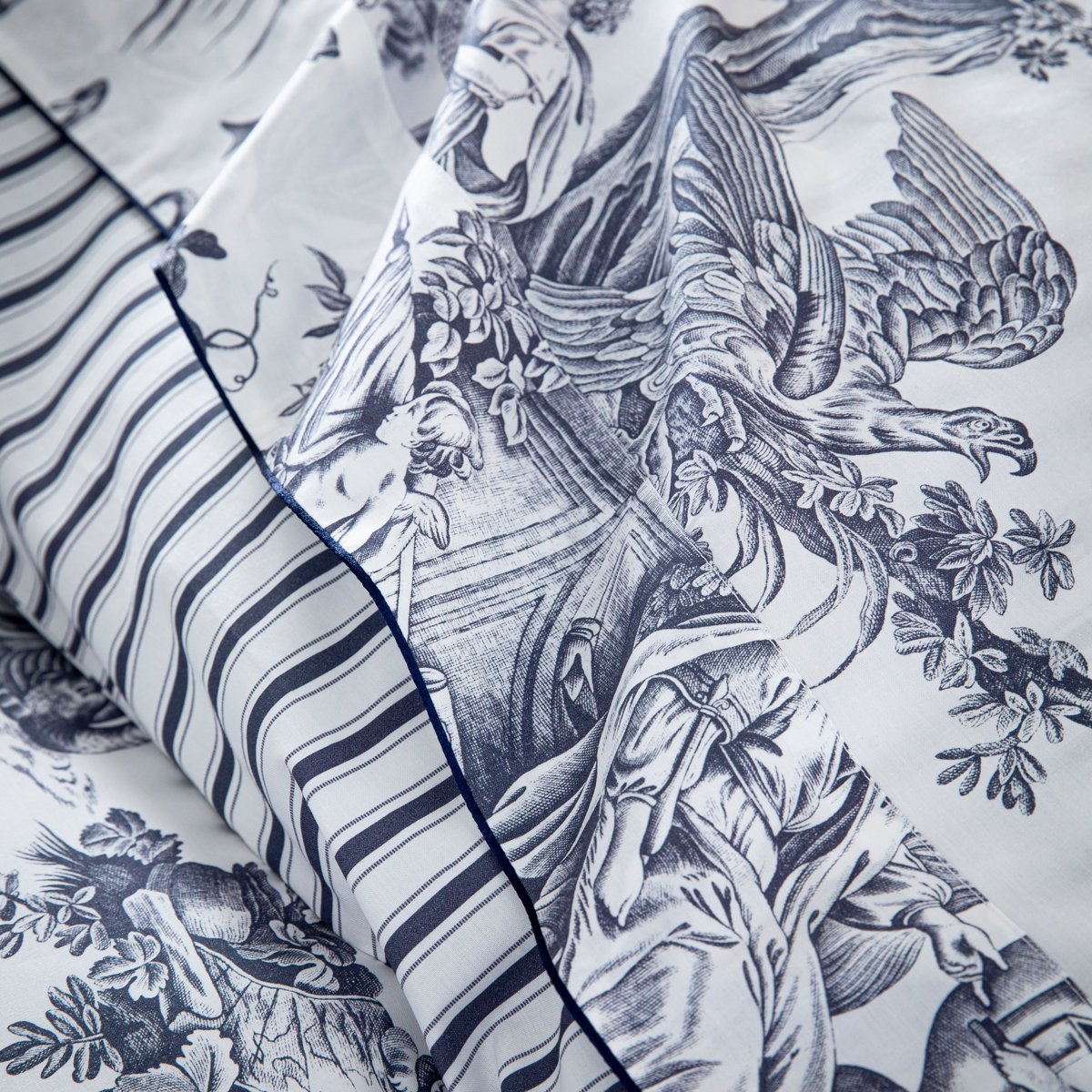 Drap Plat 4 CONTINENTS blanc, ANNE DE SOLENE