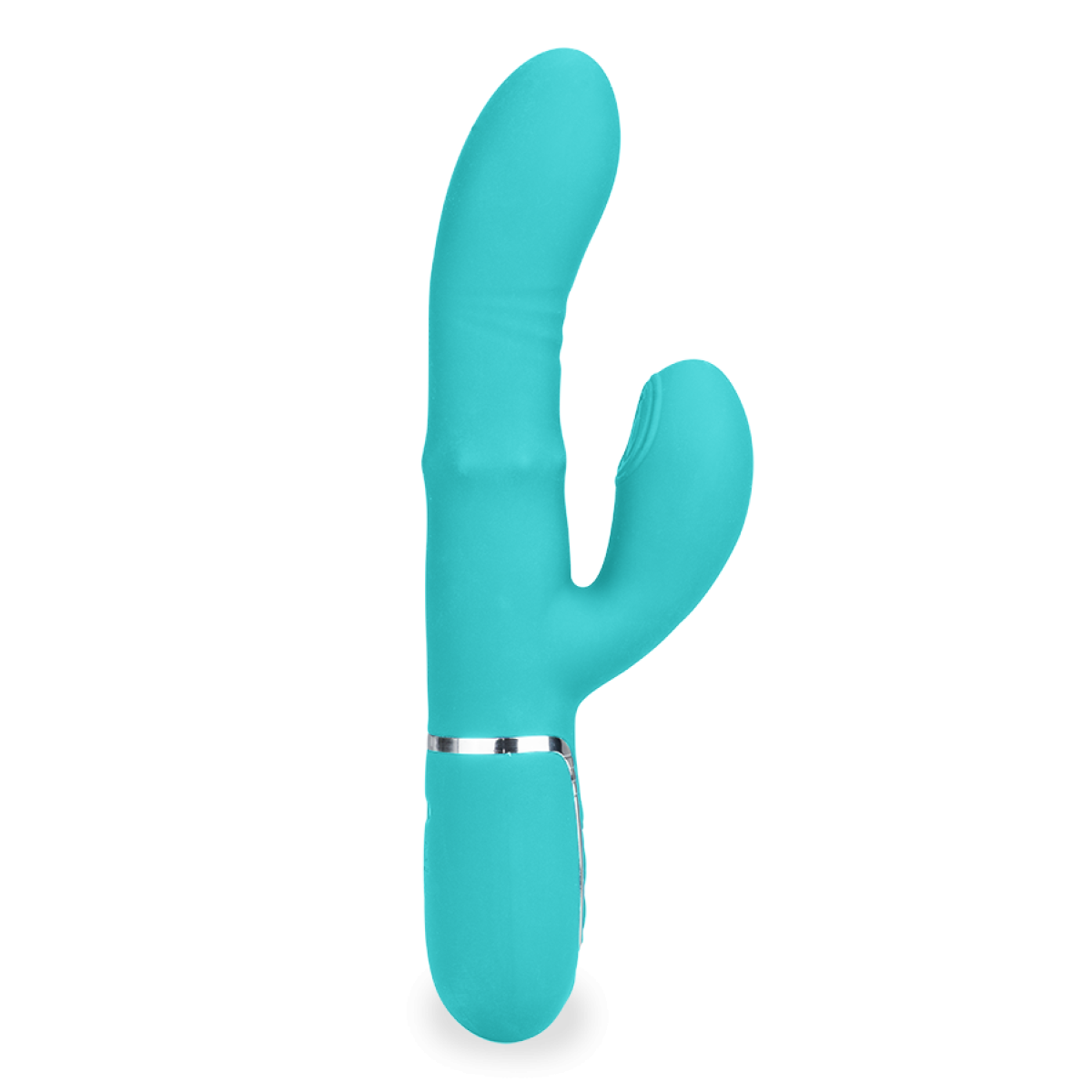 Vibromasseur puissant rabbit percuteur Climax turquoise, LOVE AND VIBES