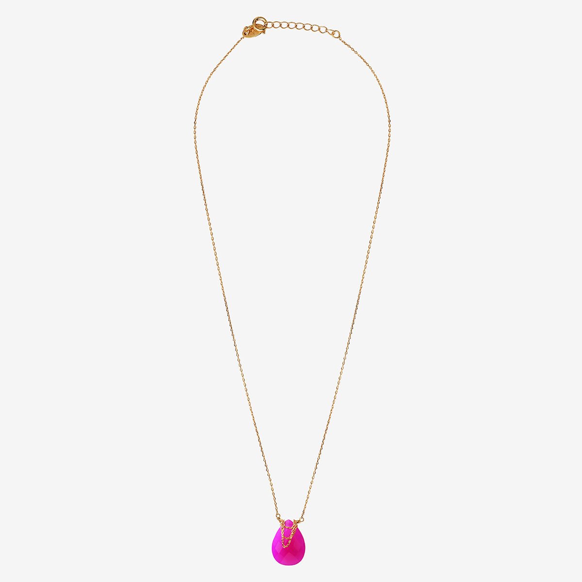 Collier solange onyx rose rose, CAROLINE NAJMAN