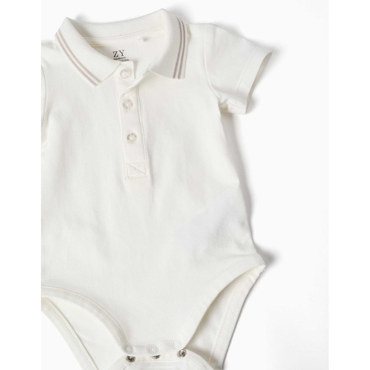 Ensemble body et salopette en coton vert clair, ZIPPY