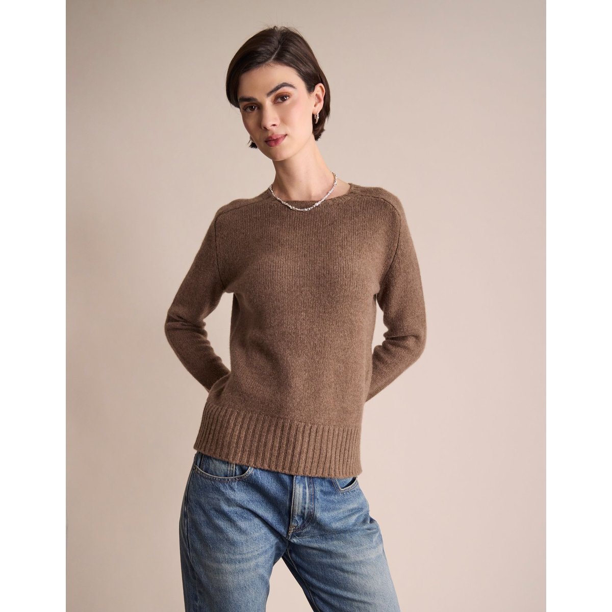 Pull Noelly marron, INES DE LA FRESSANGE PARIS