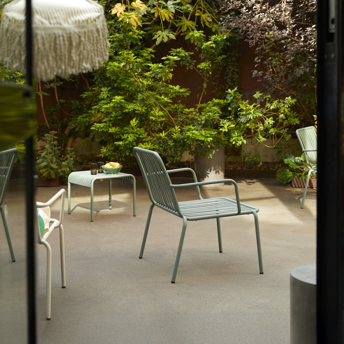 Fauteuil de jardin en Métal, GABY vert, TIKAMOON