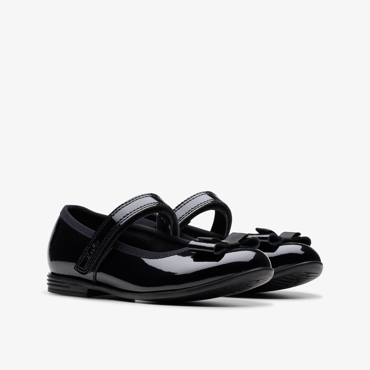 Ballerines Brevet Coupe Large FINJA TAP K noir, CLARKS