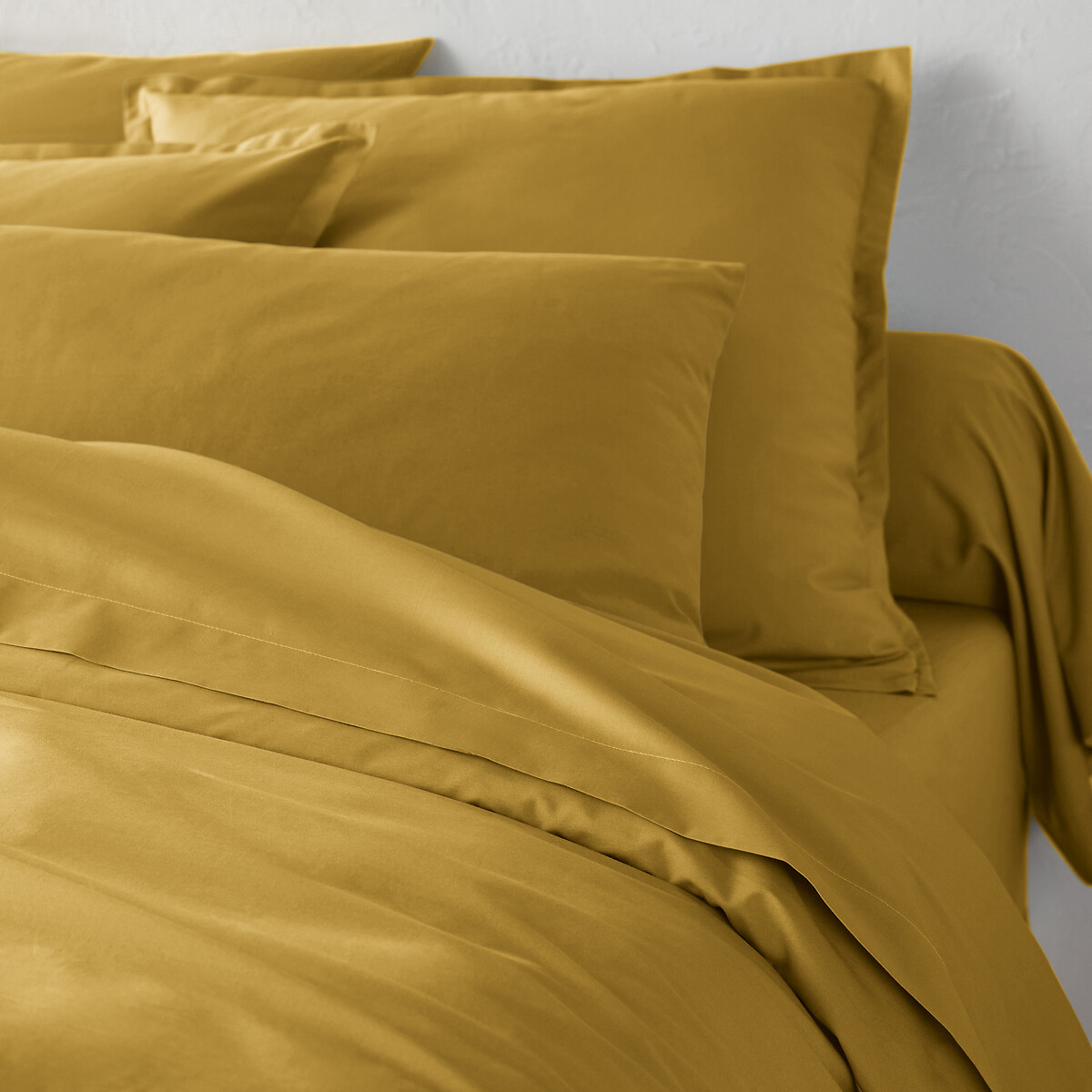 Housse de couette en percale de coton, 80 fils, Scenario absinthe, LA REDOUTE INTERIEURS