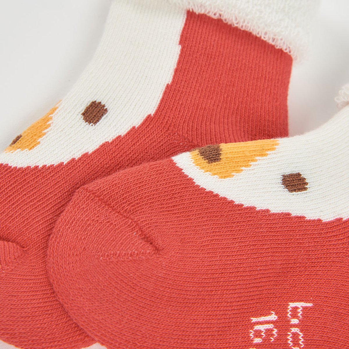 Lot chaussettes bébé imprimé canard rouge, BOBOLI