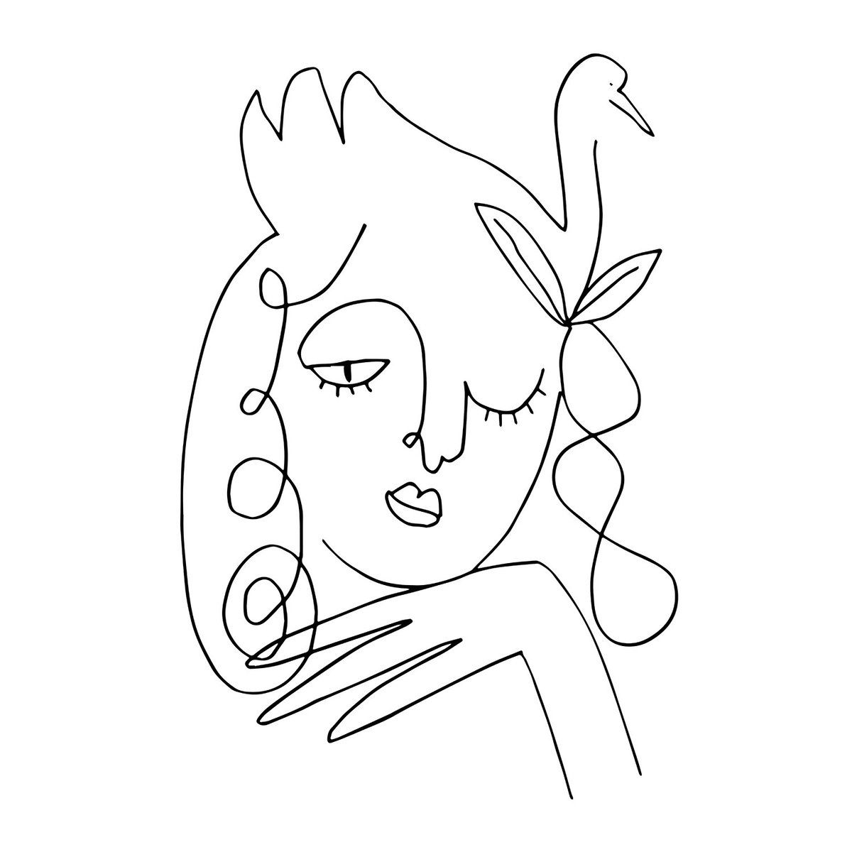 Tableau la femme au clin d'oeil tableau alu dibond, HEXOA