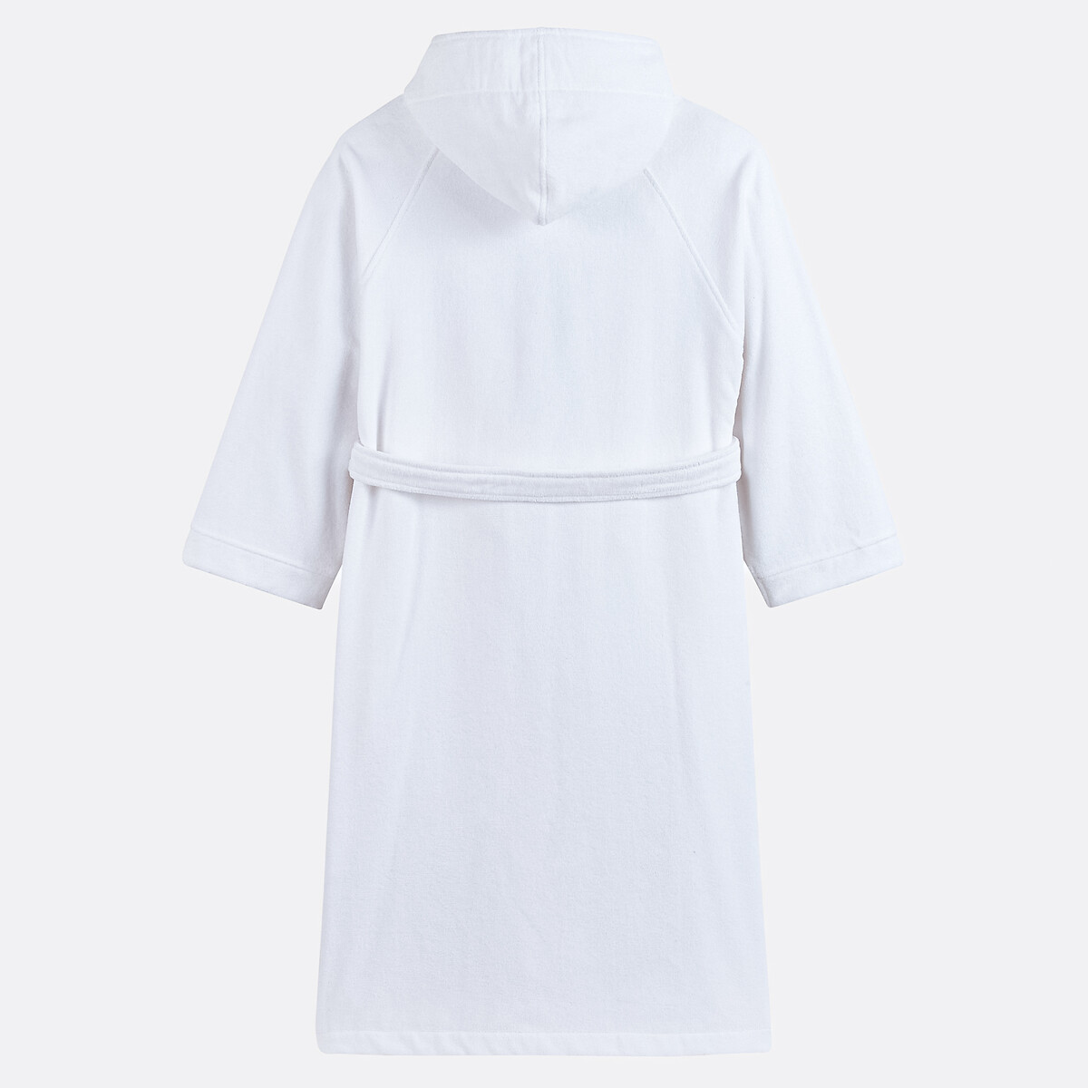 Trizie 450 G/m2 Velvet Terry Hooded Bathrobe white, LA REDOUTE INTERIEURS