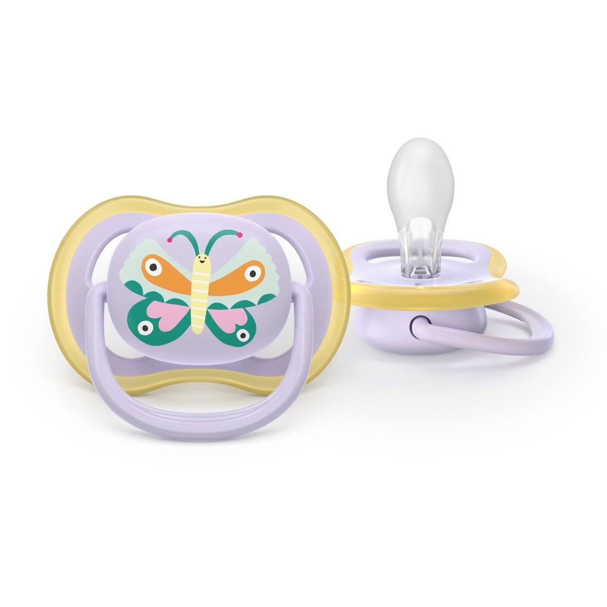Lot de 2 sucettes Ultra transparent, PHILIPS AVENT