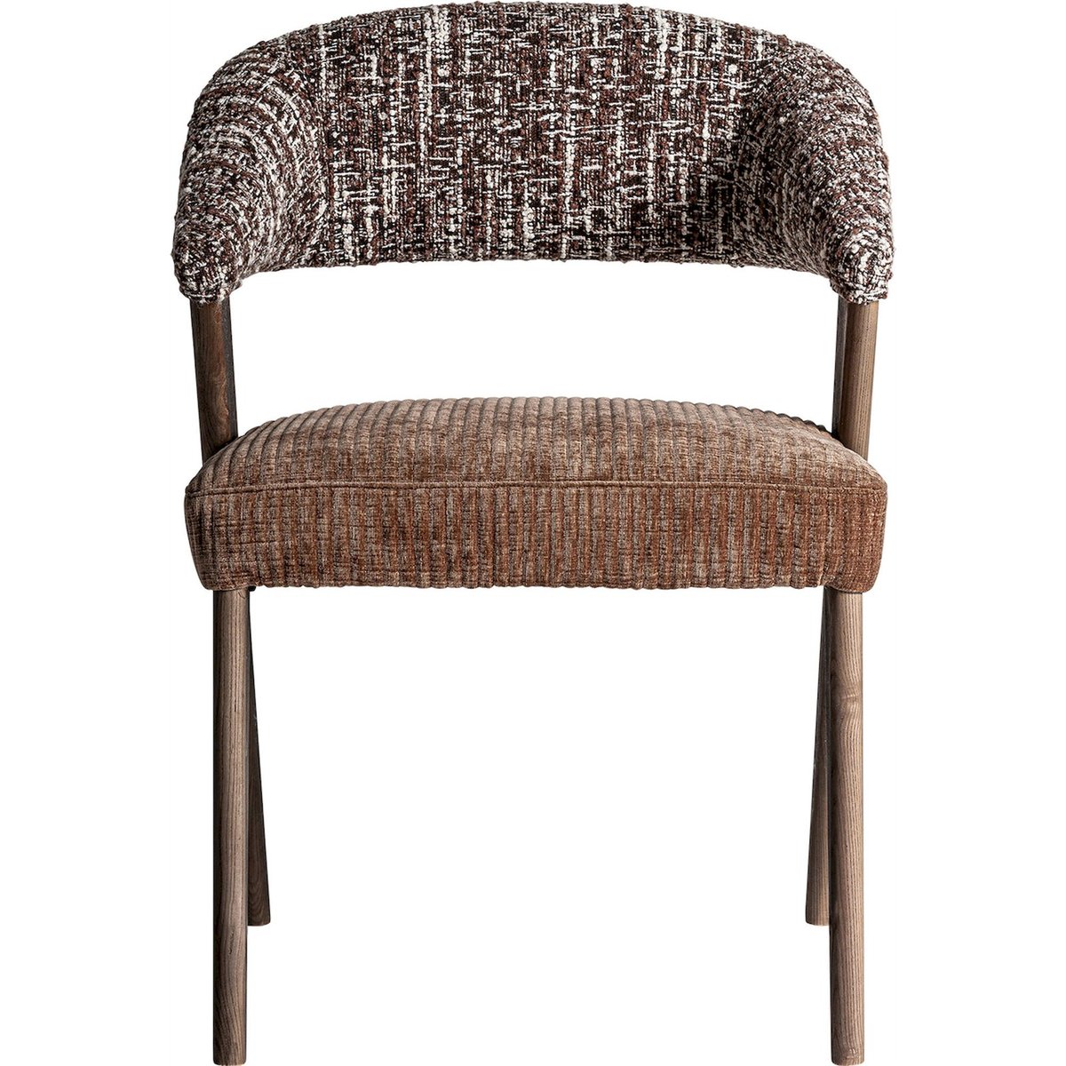 Chaise de salle à manger style contemporain marron chocolat finition brillante, RECOLLECTION