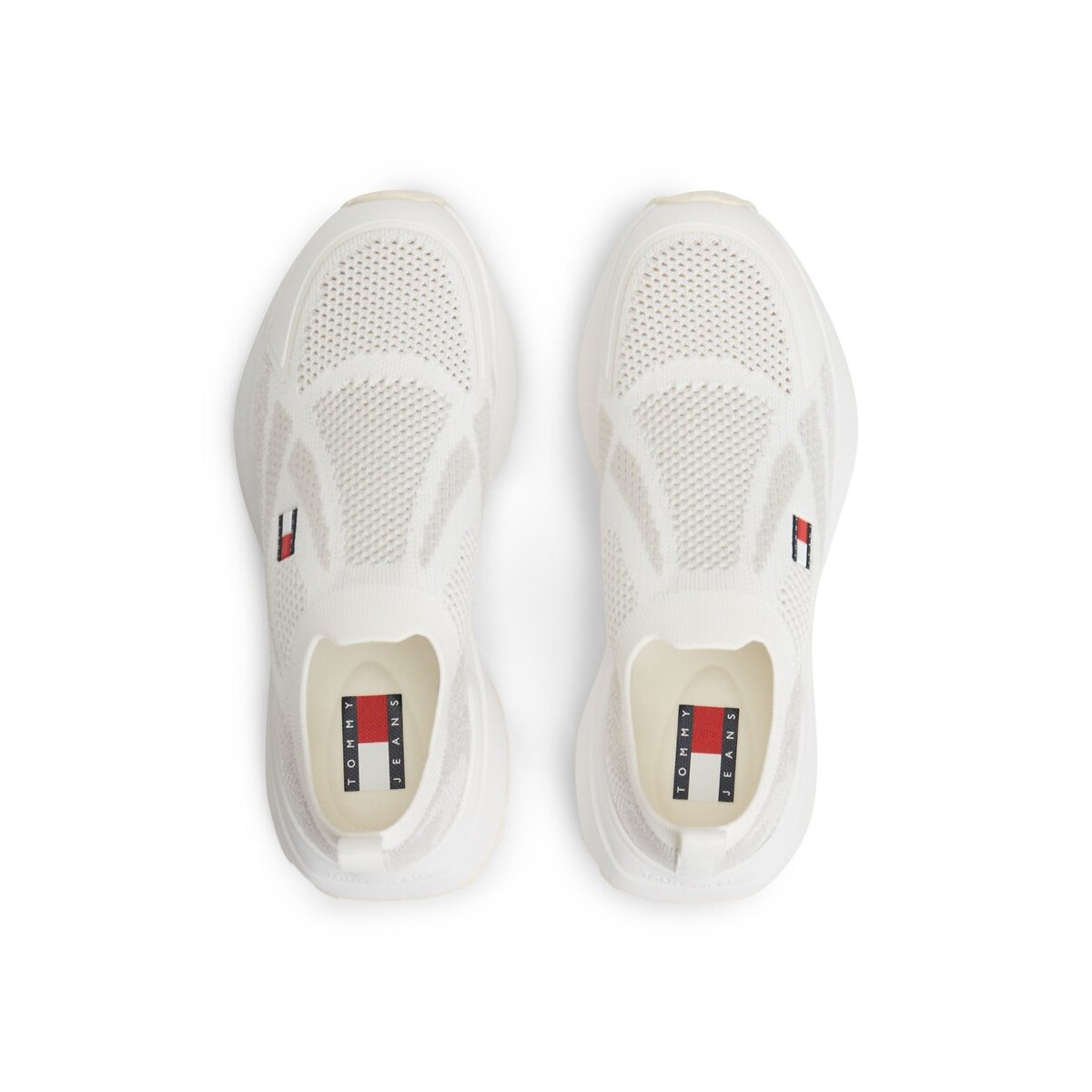 Runner Knit Slip Ons ecru , TOMMY JEANS