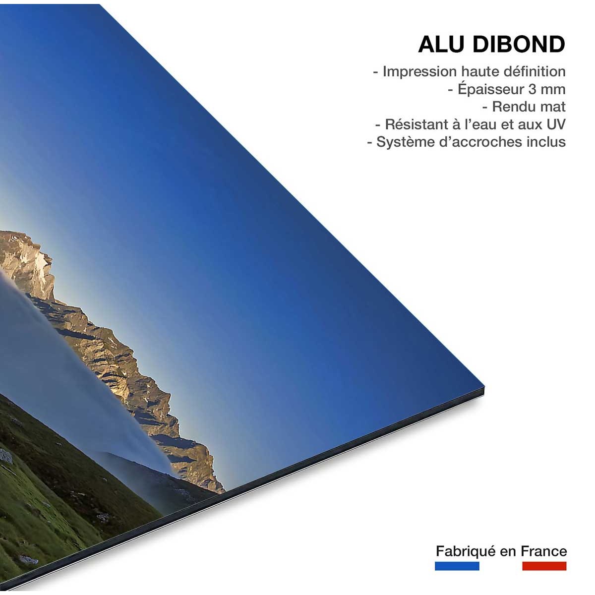 Tableau le mont perdu pyrénées tableau alu dibond, HEXOA