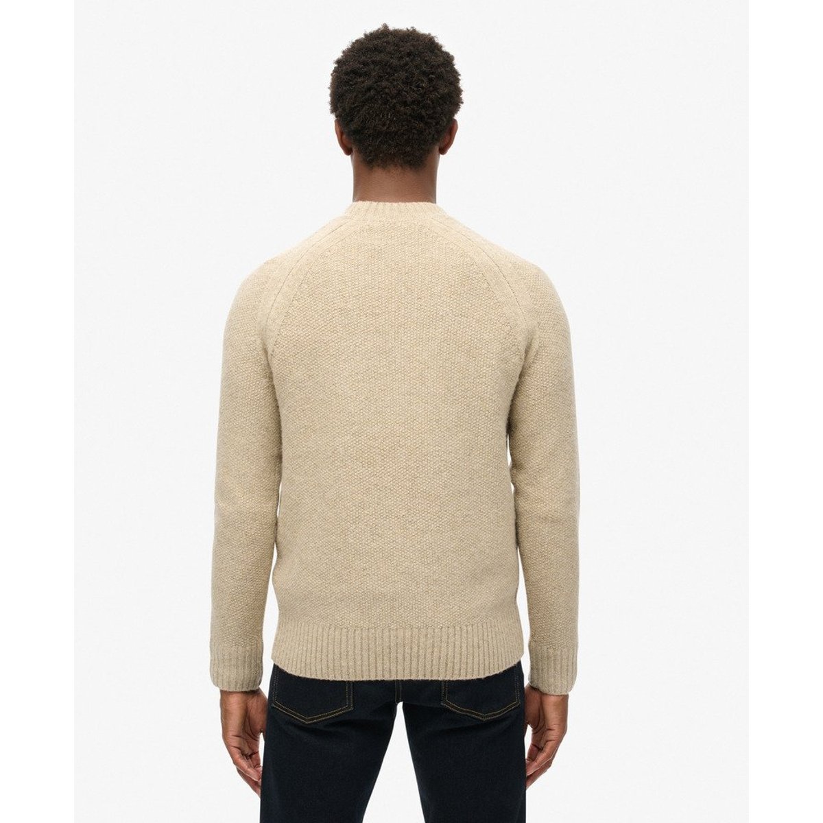 Pull épais beige, SUPERDRY