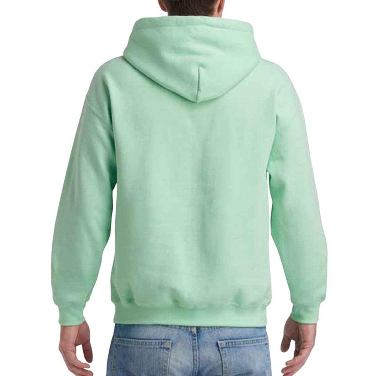 Sweat à capuche vert menthe, GILDAN