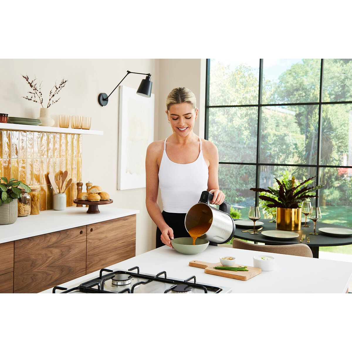 1.6L Large Soup Maker - 501022 black/red, MORPHY RICHARDS