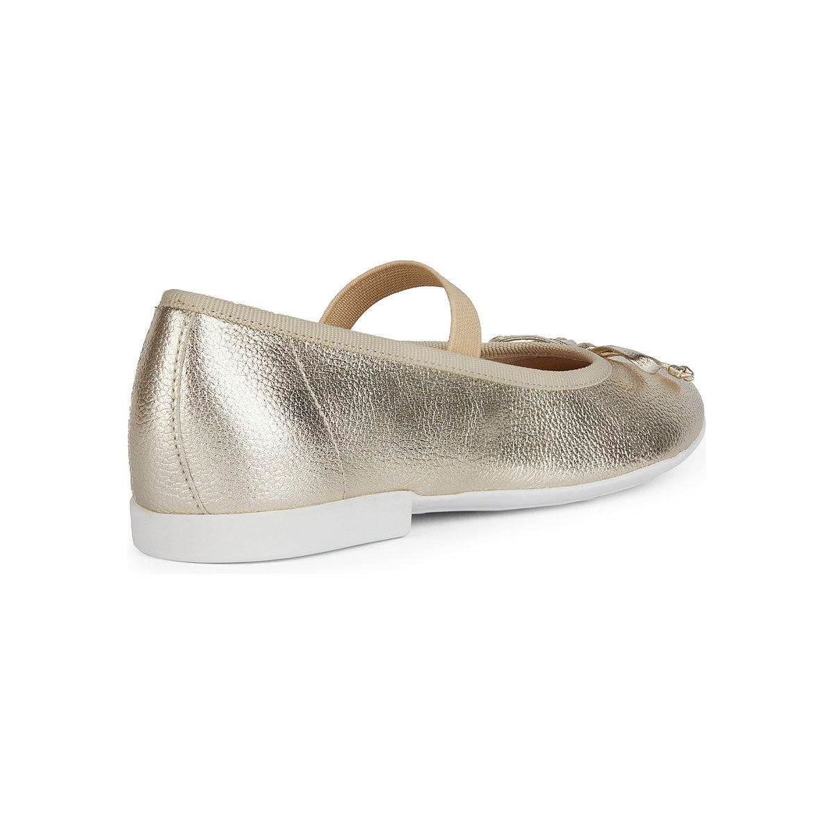 Ballerines JR PLIE' platine, GEOX