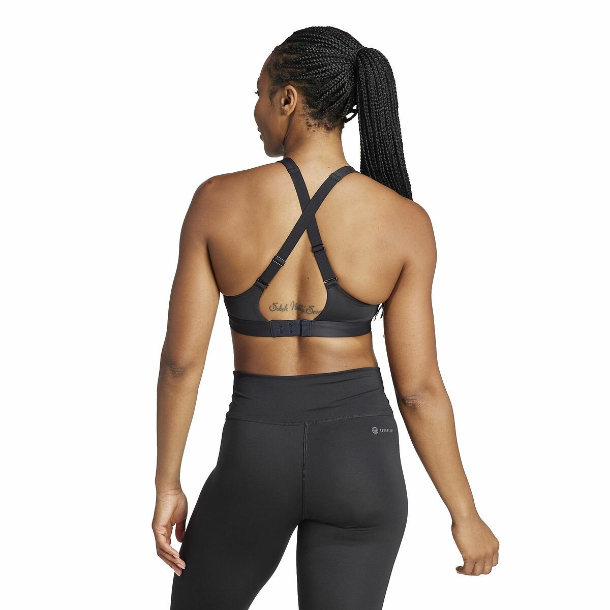 Brassière de sport, maintien élevé noir, adidas Performance
