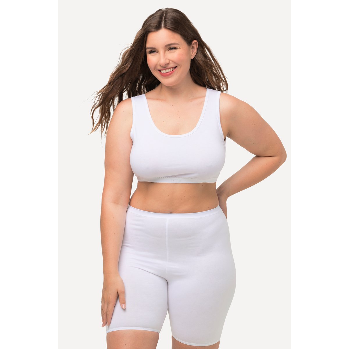Panty sculptant en microfibre, lot de 3 blanc, ULLA POPKEN