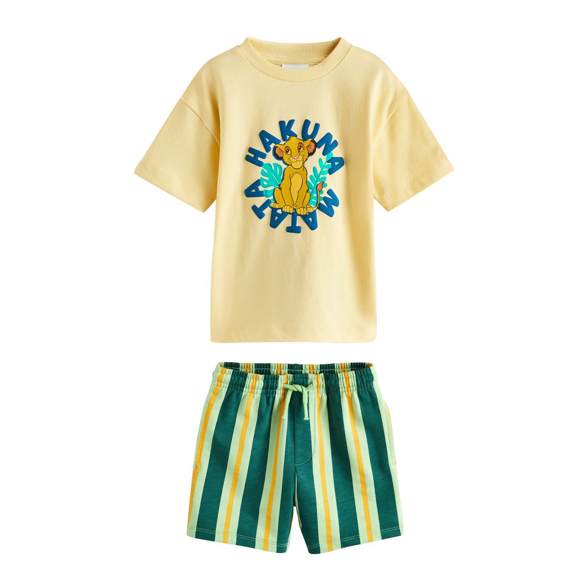 T-shirt manches courtes et short le roi lion jaune, NEXT