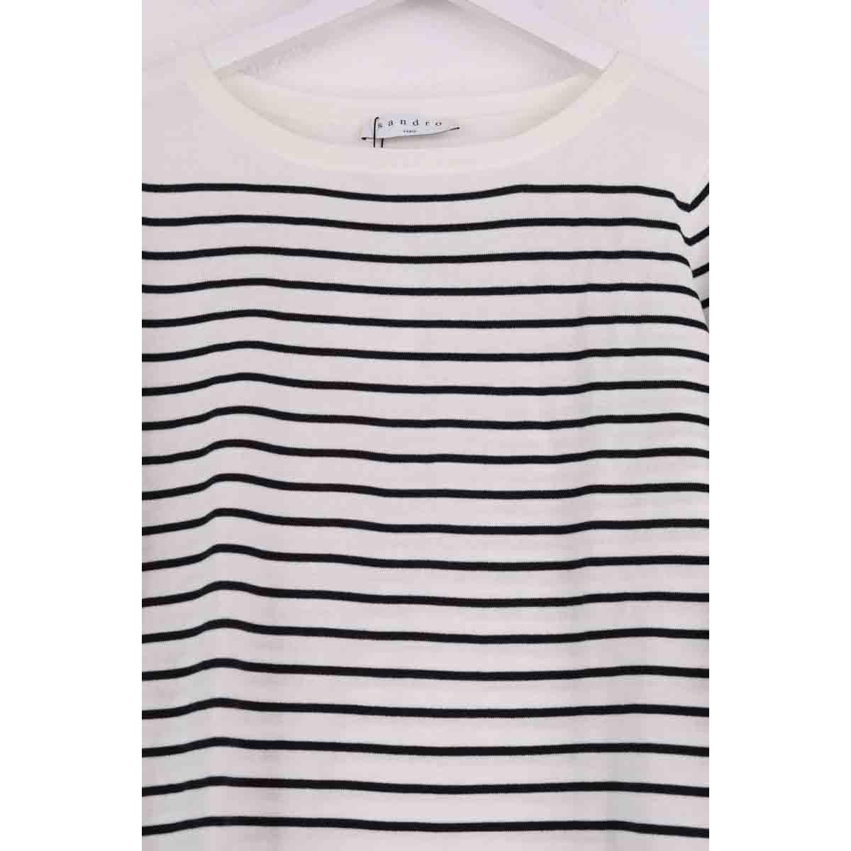Pull - Très Bon État blanc, SANDRO