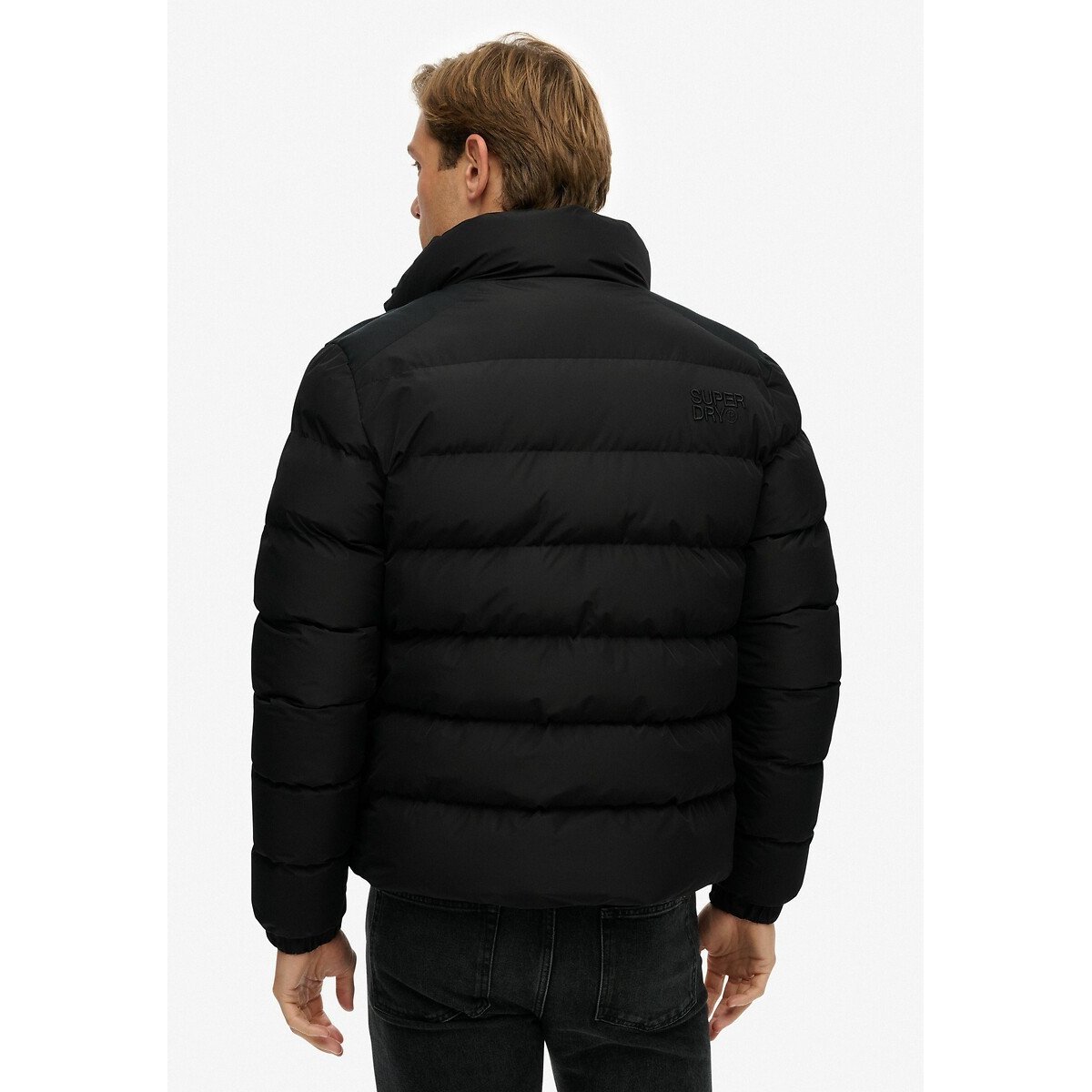 Doudoune sans capuche Sports noir, SUPERDRY