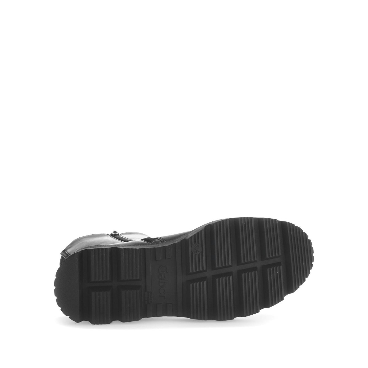 Bottines en cuir lisse à talon décroché noir, GABOR
