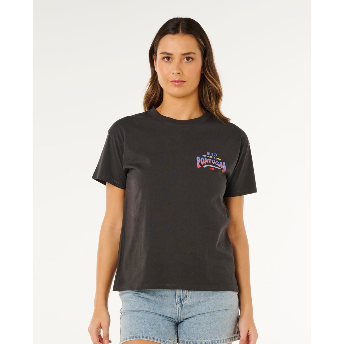 T-shirt PRO PENICHE 2026 washed black, RIP CURL
