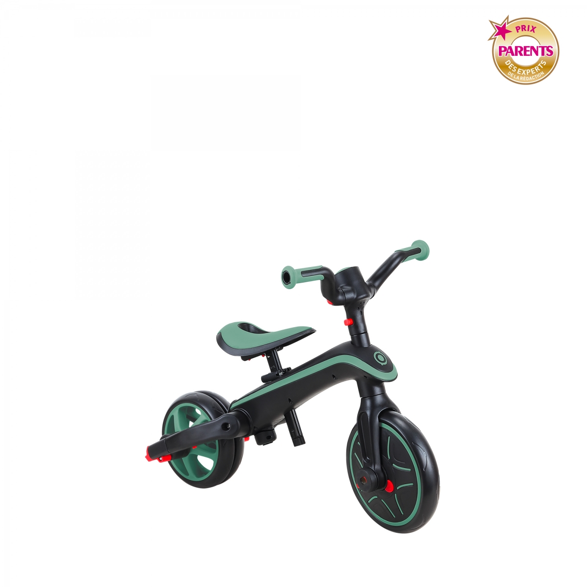 Tricycle EXPLORER 4-en-1 Évolutif et Pliable vert olive, GLOBBER