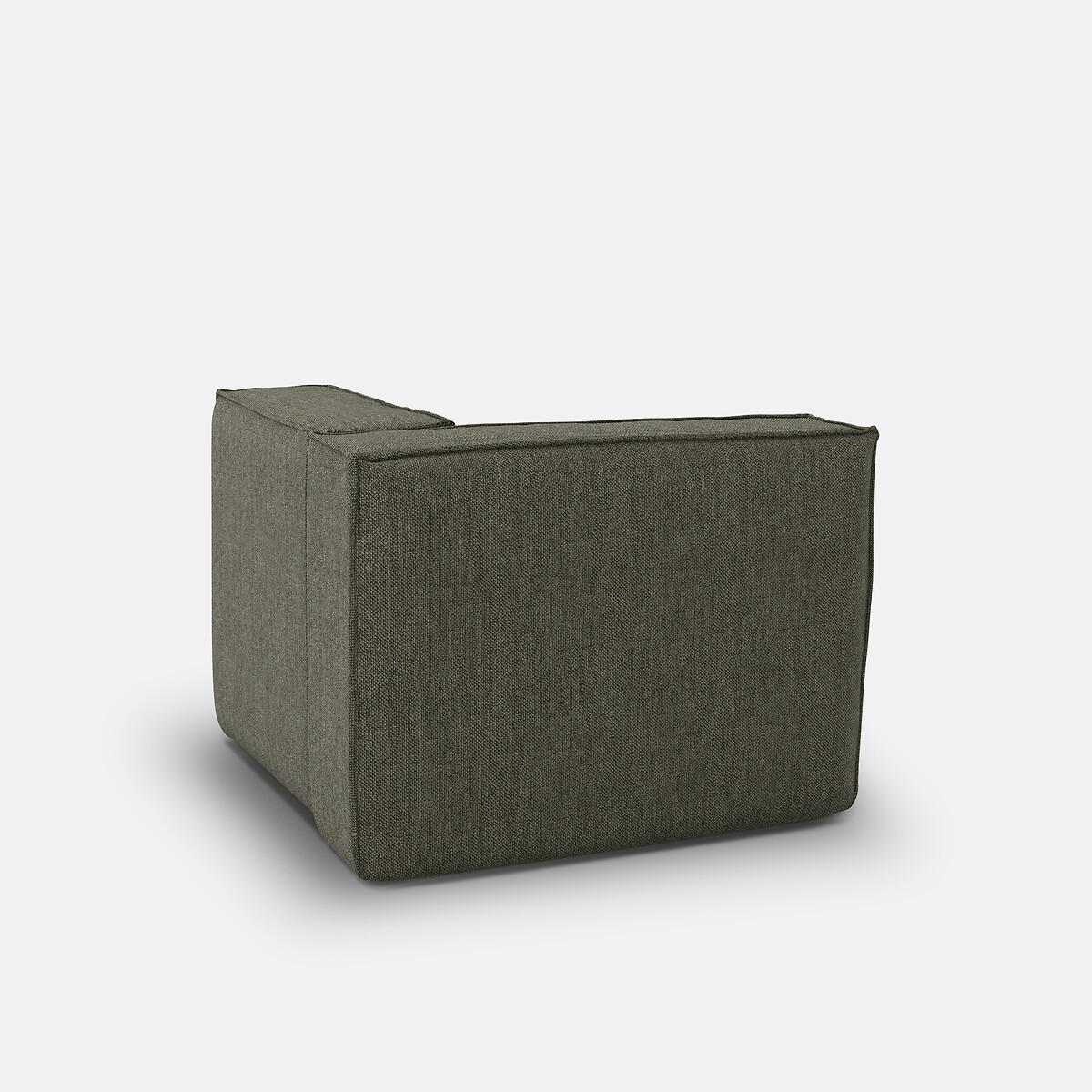 Elément d'angle pour canapé modulable, en tissu texturé, SEVEN vert, LA REDOUTE INTERIEURS