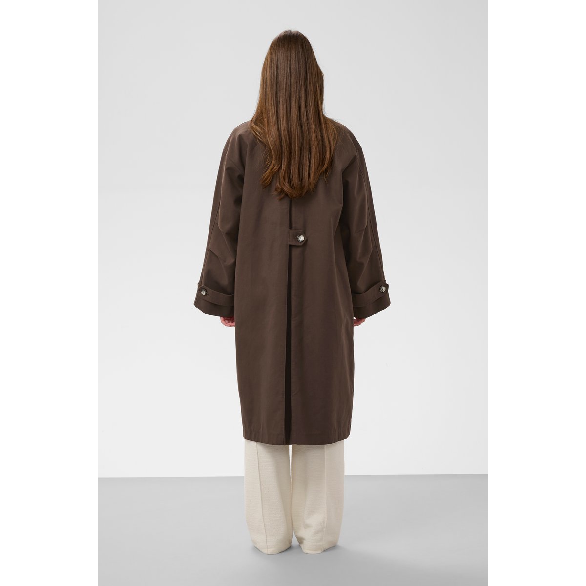 Veste d'extérieur marron animalier chocolate brown, SOAKED IN LUXURY