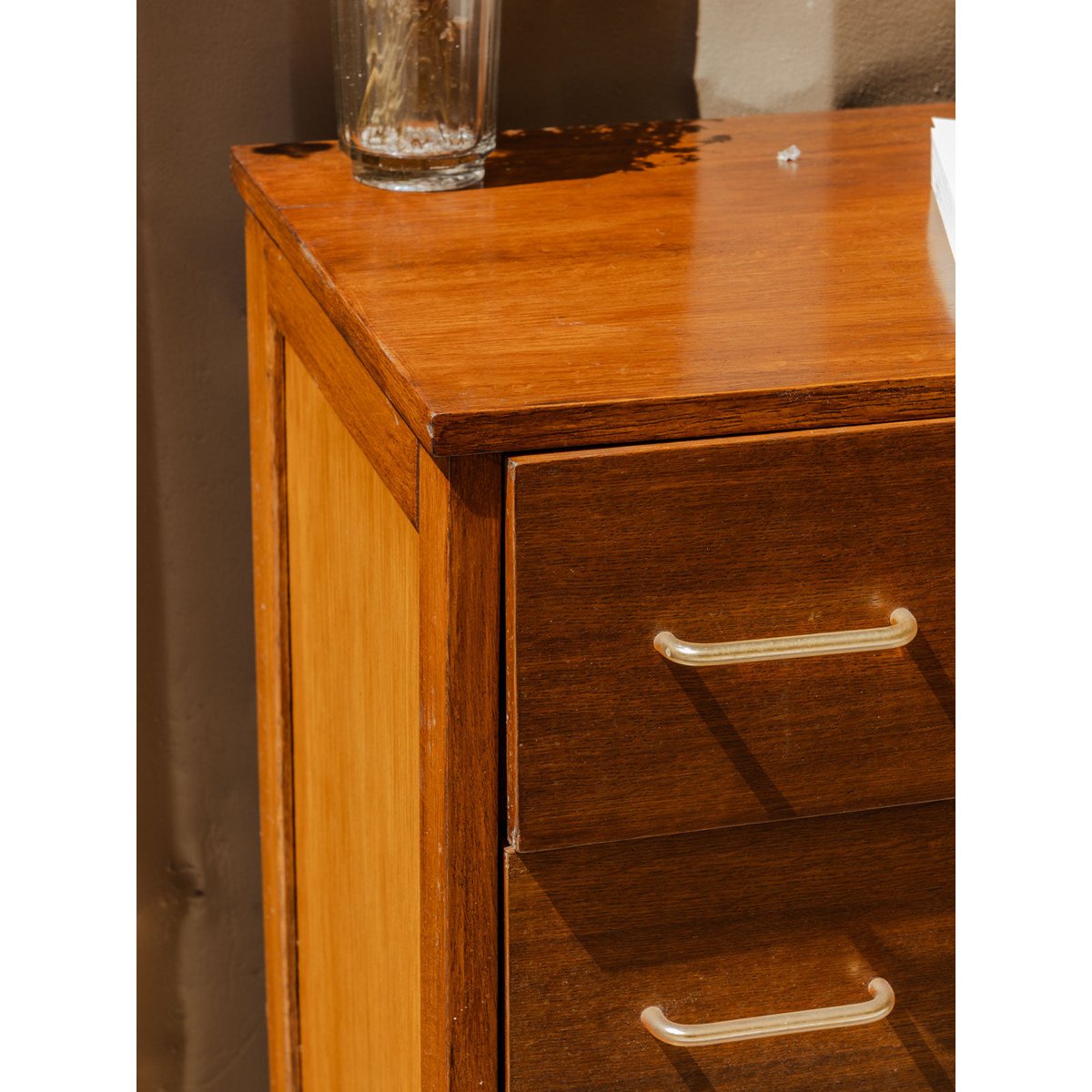 Commode en bois Olga N°676 - Bon état bois foncé, DEBONGOUT