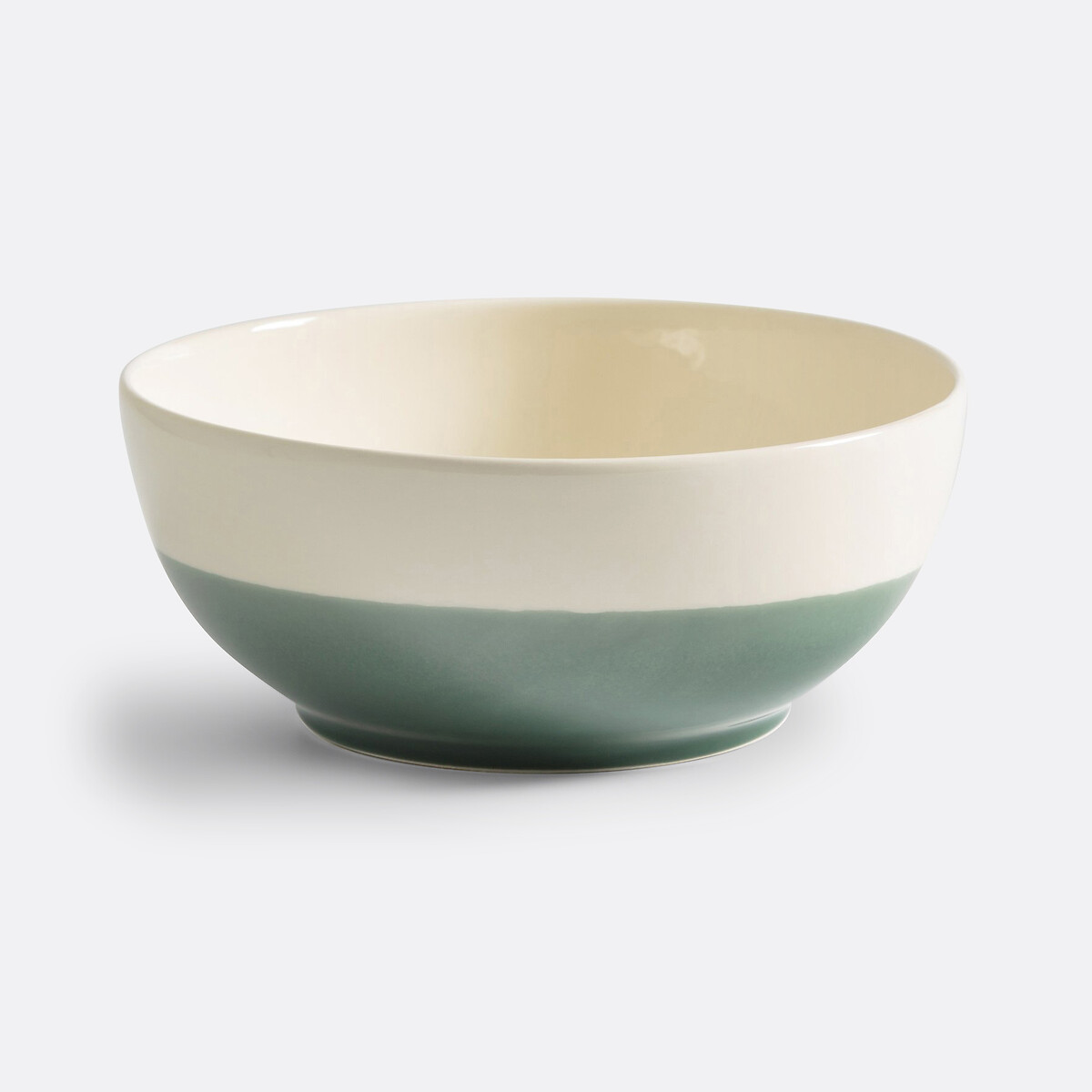 Insalatiera in ceramica bicolore, Zalato salvia, LA REDOUTE INTERIEURS