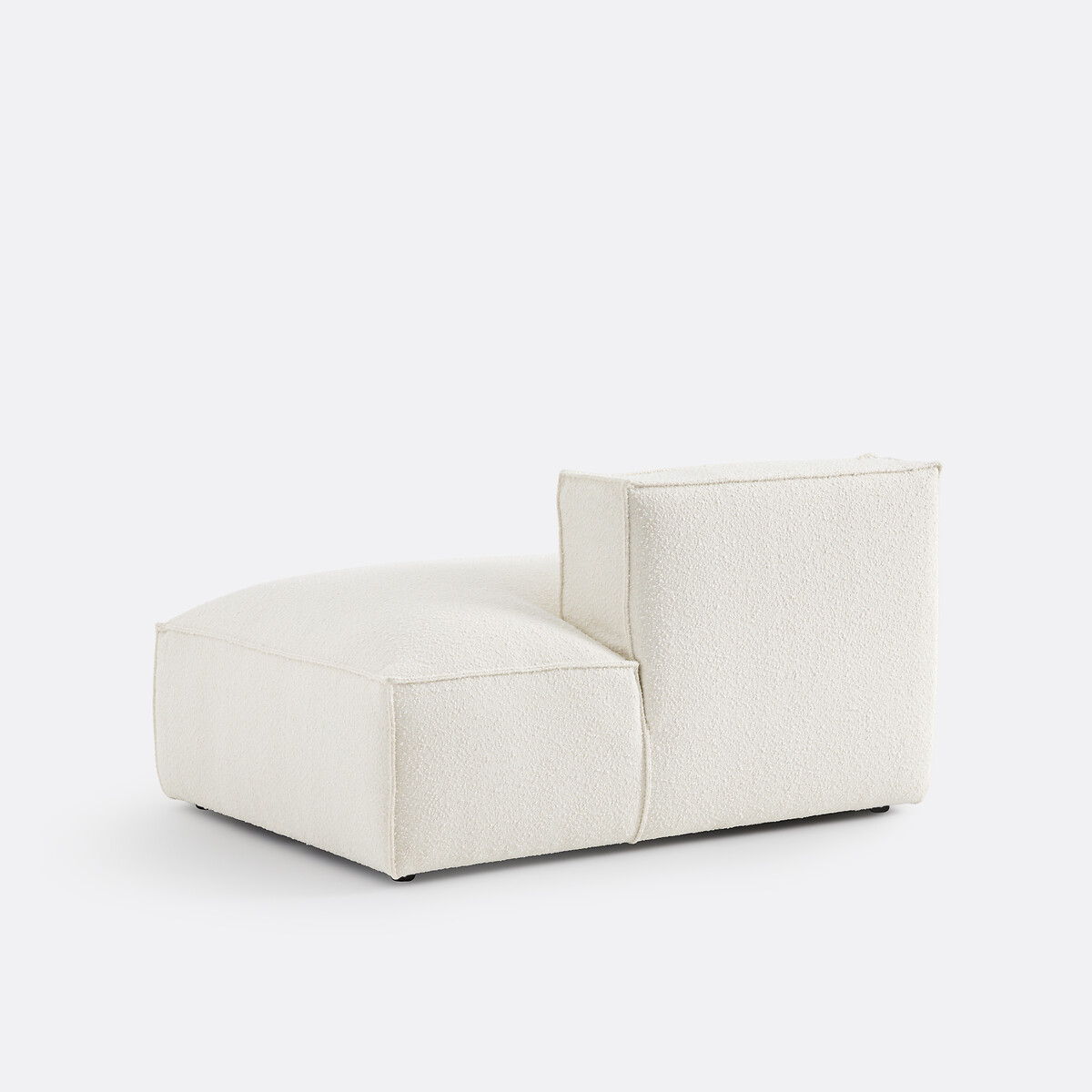 Elemento récamier destro per divano modulare, in bouclé, SEVEN ecru , LA REDOUTE INTERIEURS