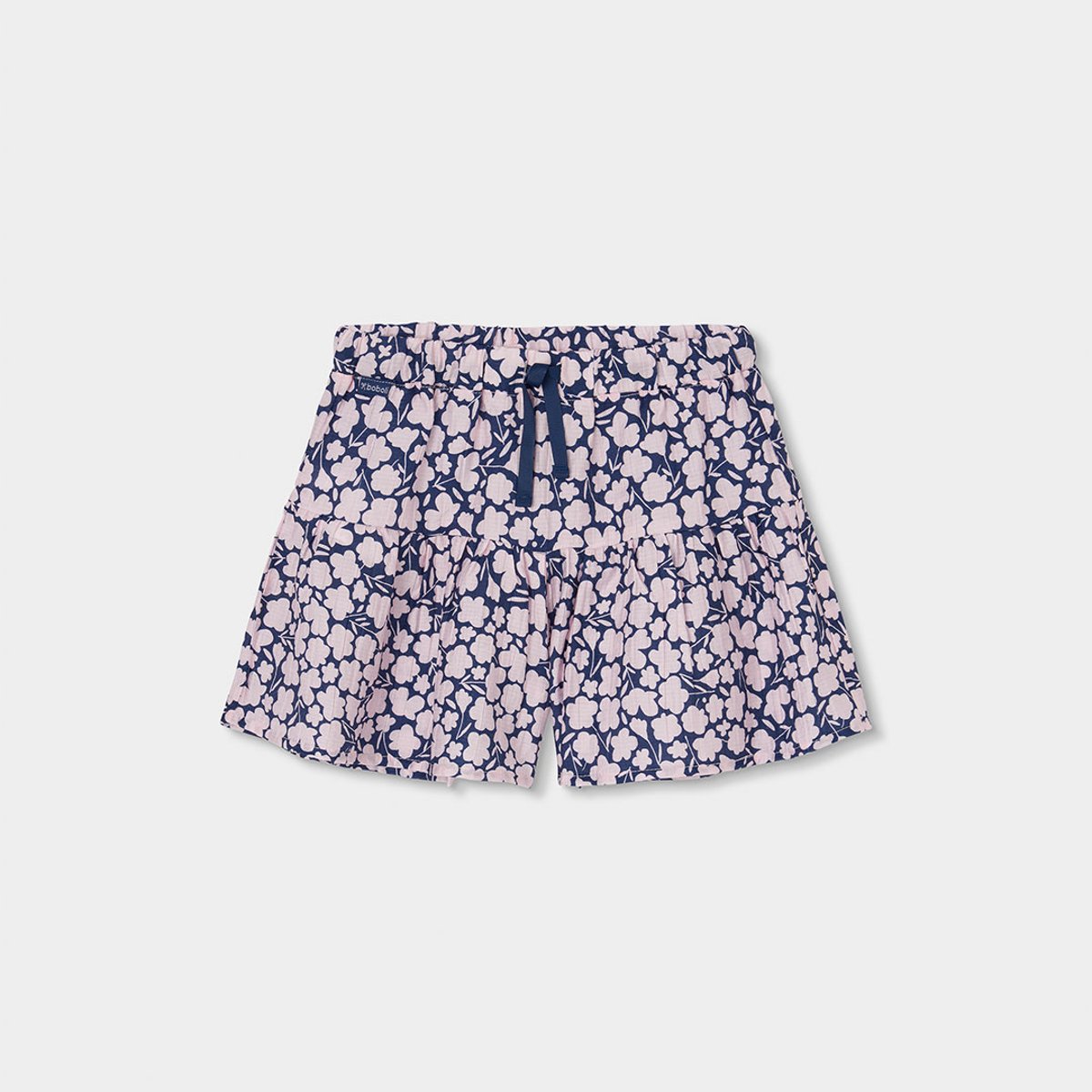 Jupe-culotte imprimée fleurs multicolore, BOBOLI