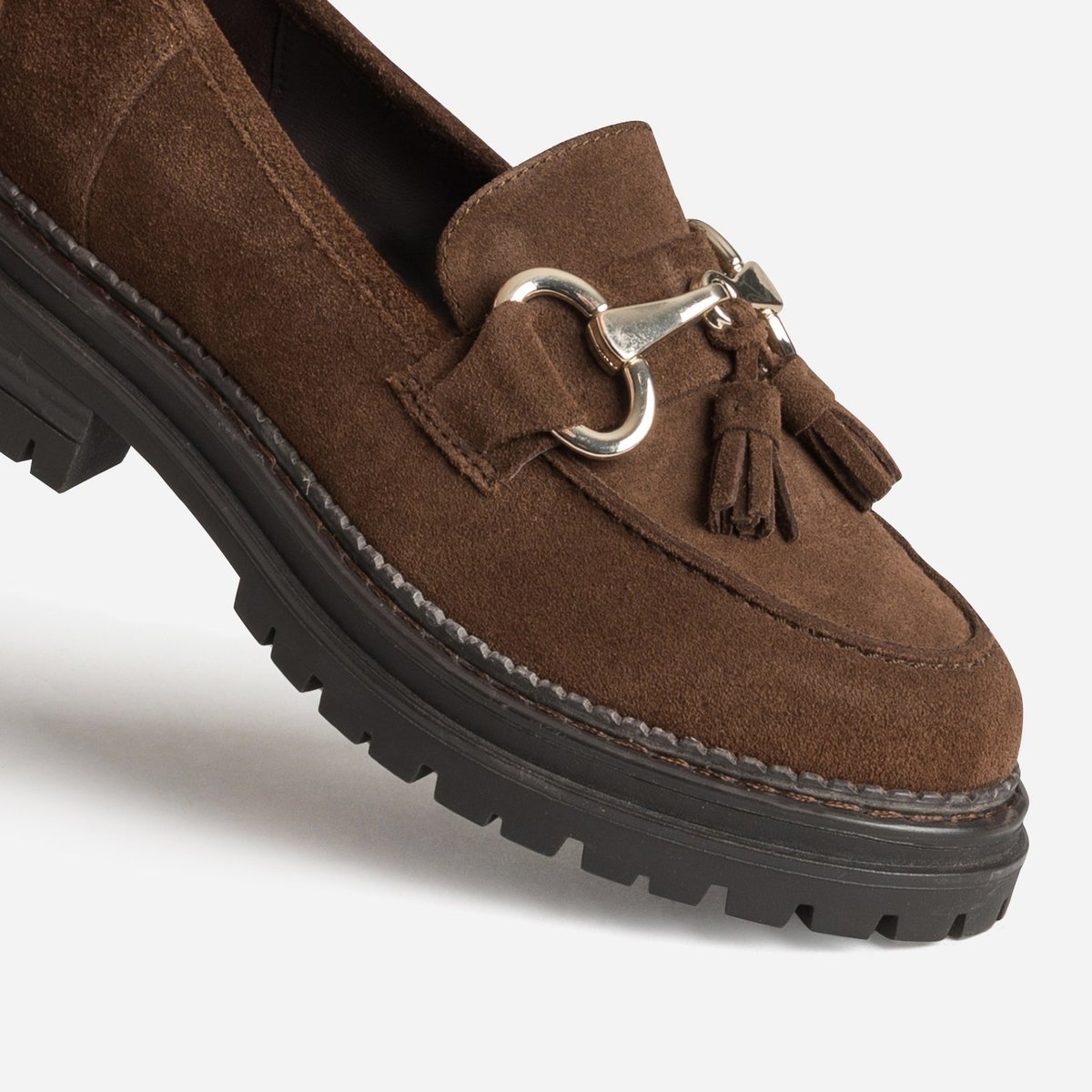Mocassin en cuir JAHILLERA chocolat, ERAM
