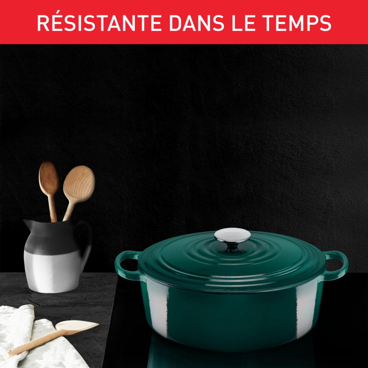 Cocotte ELEGANCE 24cm Vert Forest vert, TEFAL