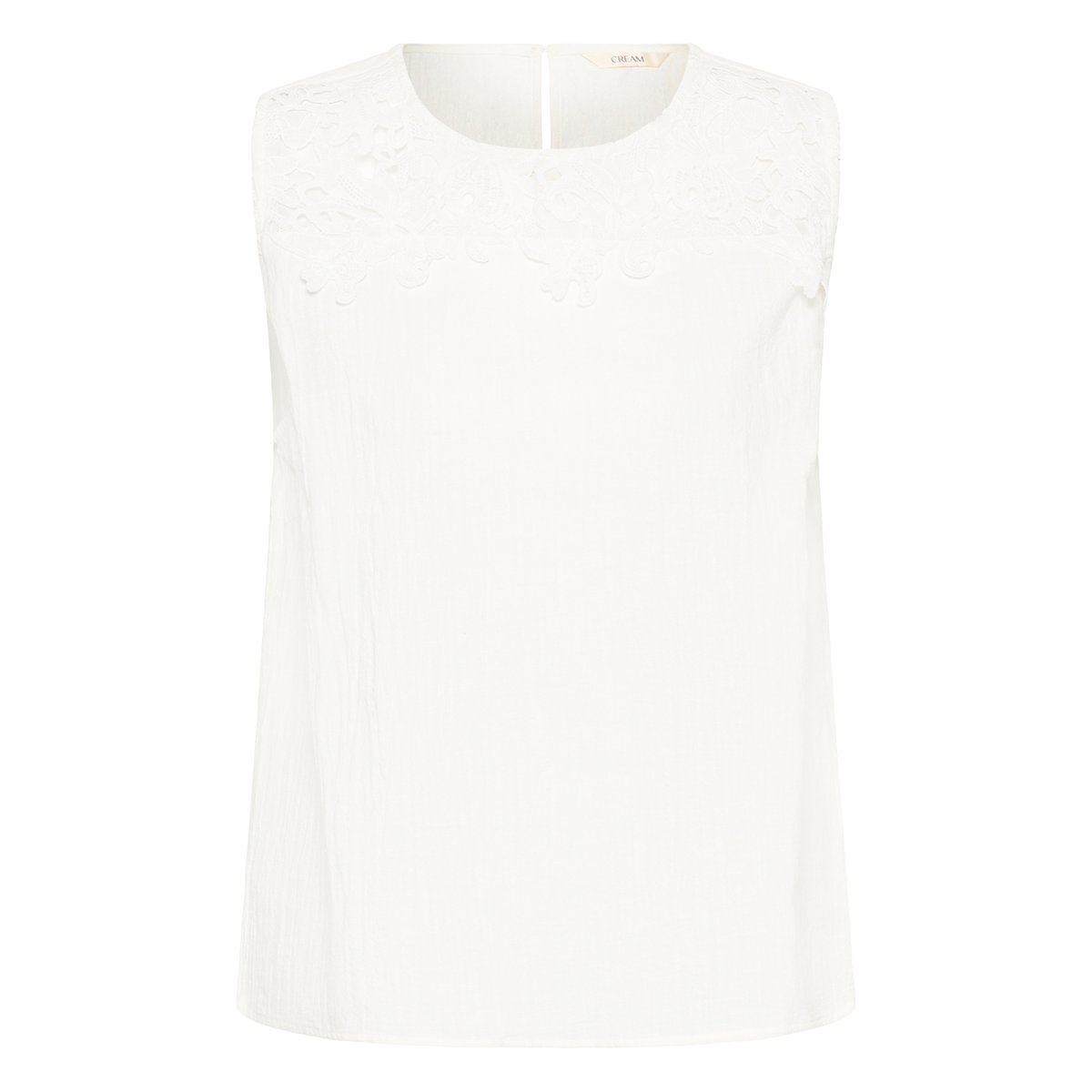 Blouse sans manches blanc snow white, CREAM