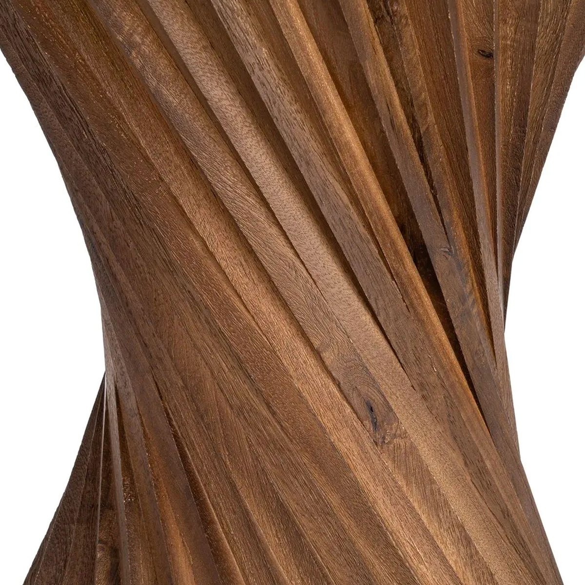 Table à manger design ronde bois et marbre 120x120x76cm bois, WADIGA