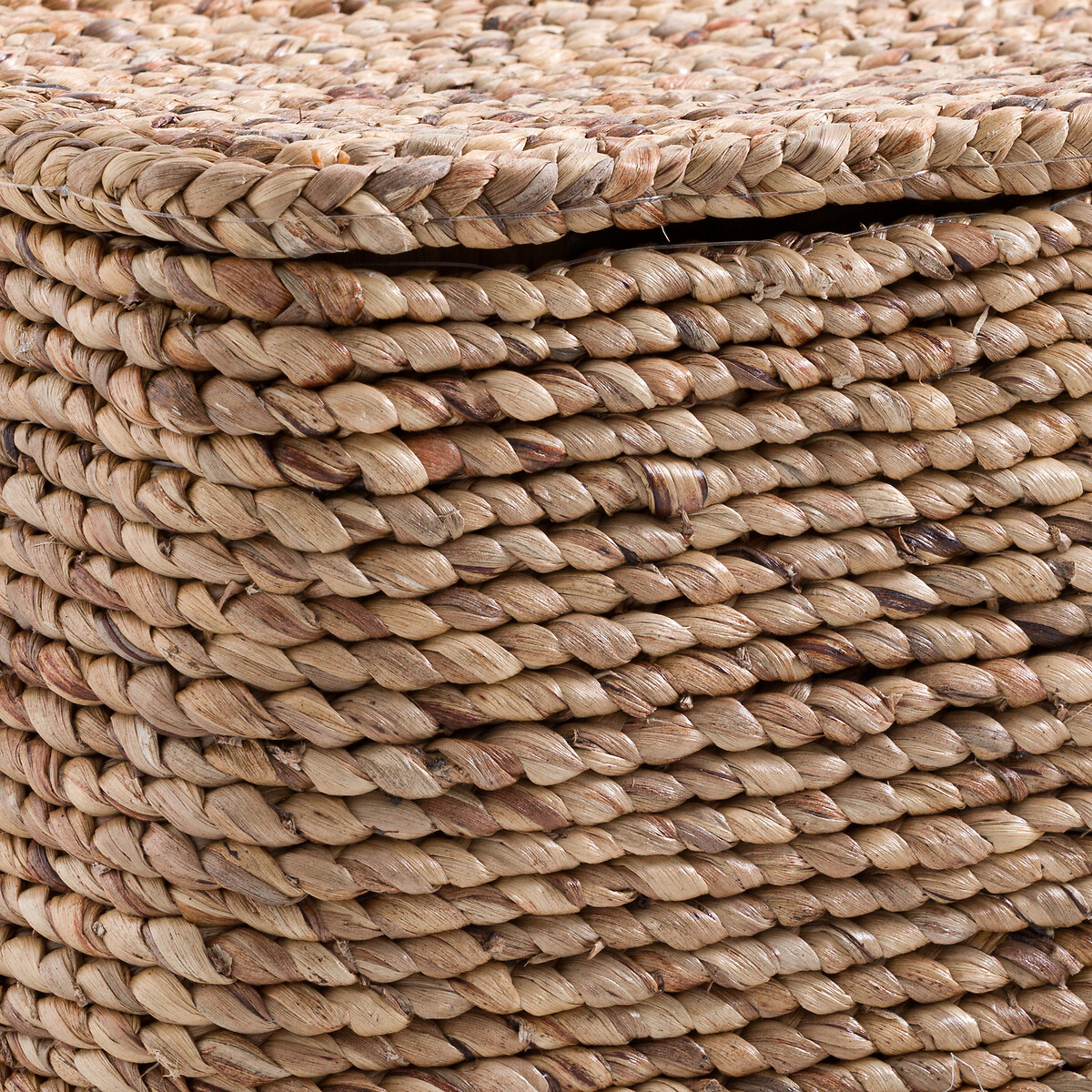 Cesta rectangular tejida en jacinto de agua, LIAN natural, AM.PM