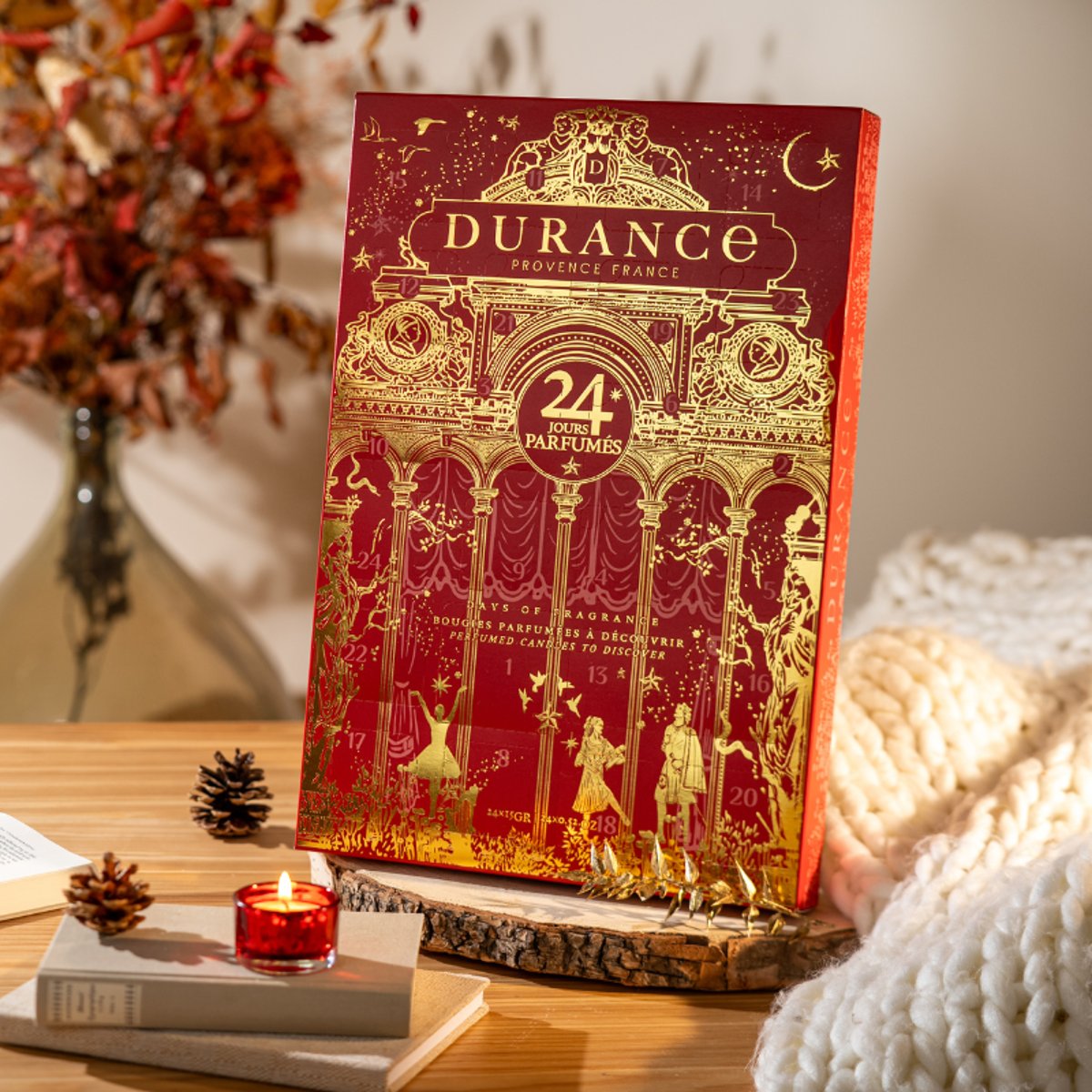 Calendrier de l'avent Bougies couleur unique, DURANCE