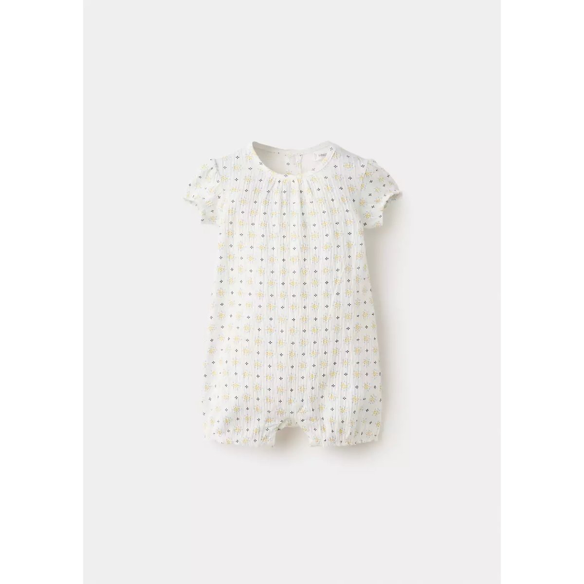 Pyjama coton imprimé blanc cassé, MANGO BABY